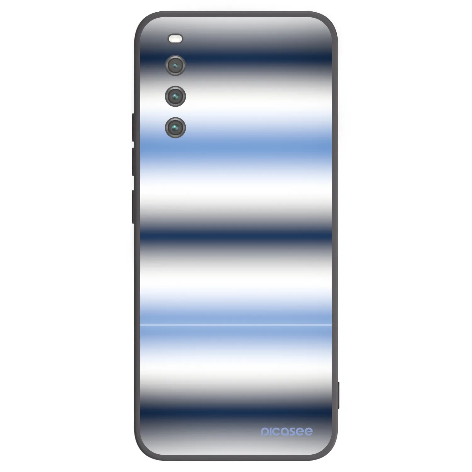 Picasee silikonový černý obal pro Sony Xperia 10 IV 5G - Static Lines
