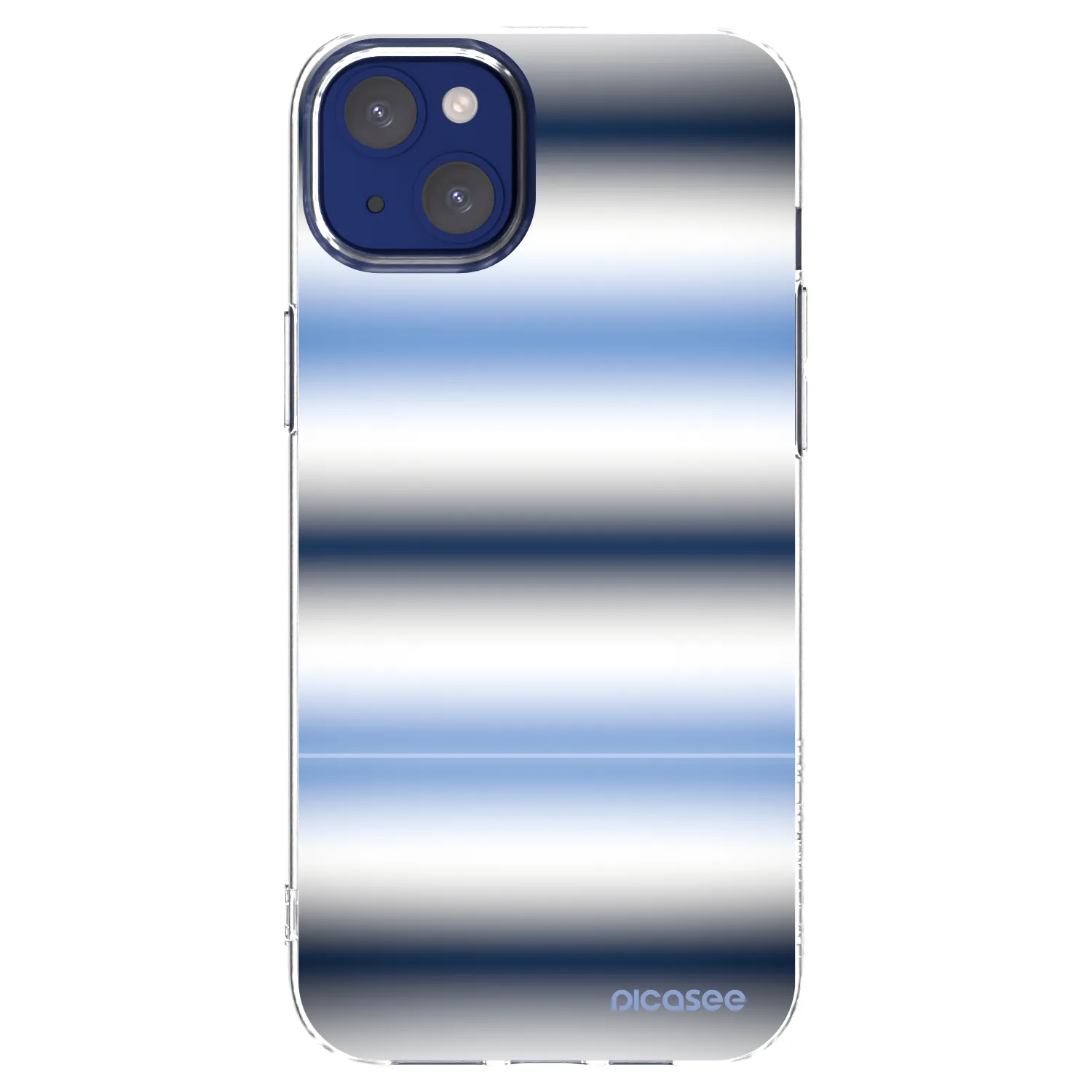Picasee silikonový průhledný obal pro Apple iPhone 14 Plus - Static Lines