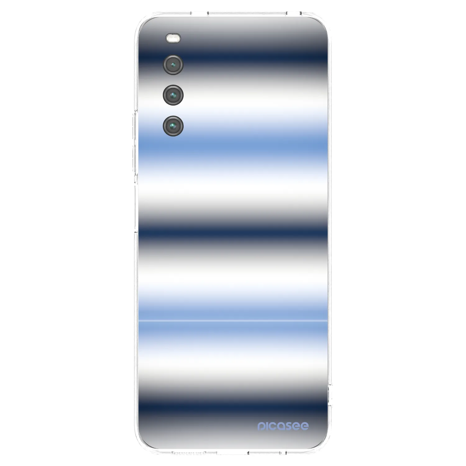 Picasee silikonový průhledný obal pro Sony Xperia 10 IV 5G - Static Lines