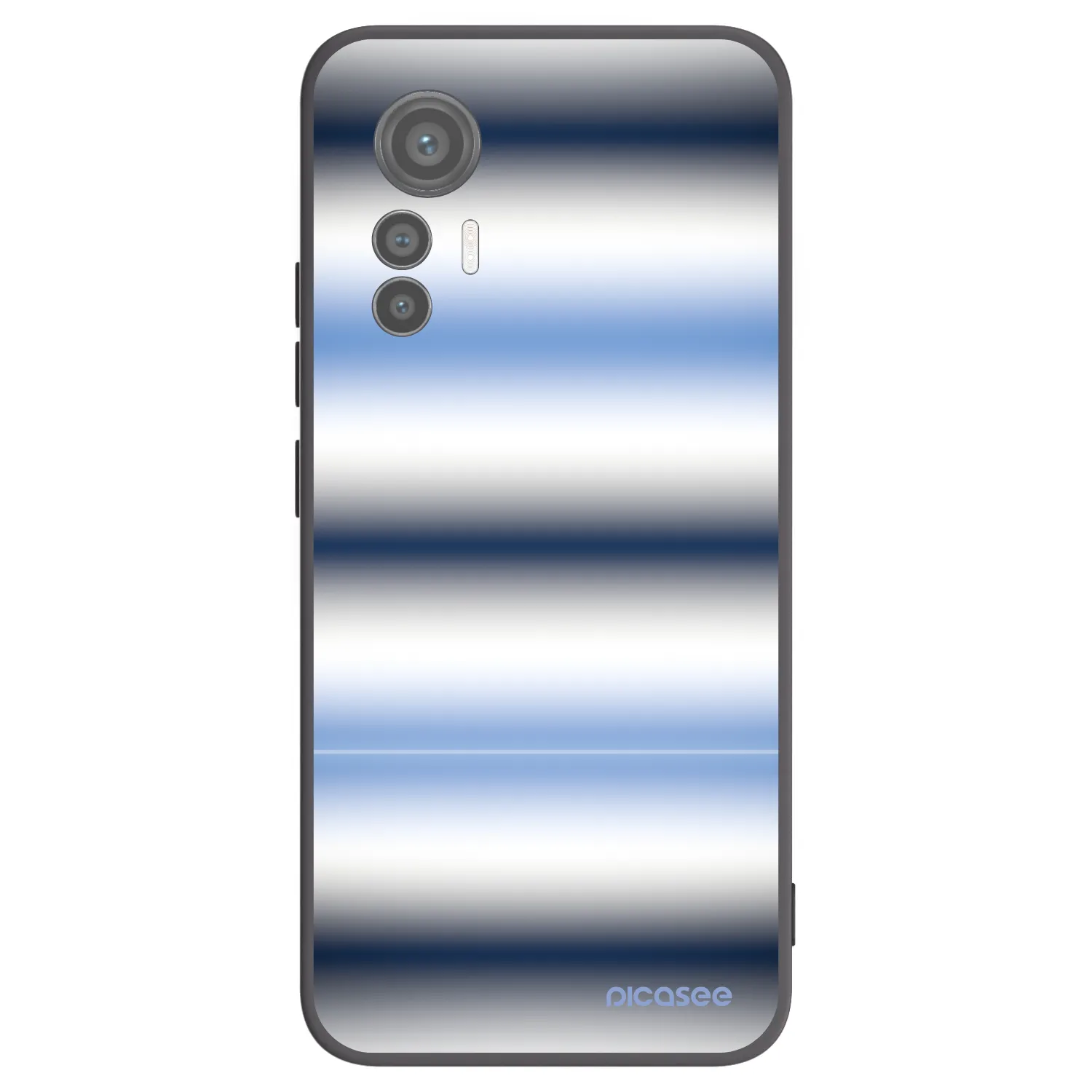 Picasee silikonový černý obal pro Xiaomi 12 Lite - Static Lines