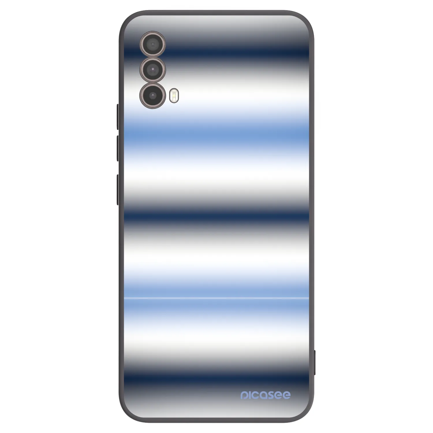 Picasee silikonový černý obal pro Motorola Moto E40 - Static Lines