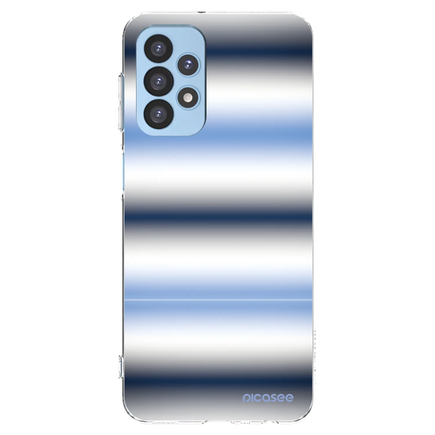 Picasee silikonový průhledný obal pro Samsung Galaxy A23 A235F 4G - Static Lines