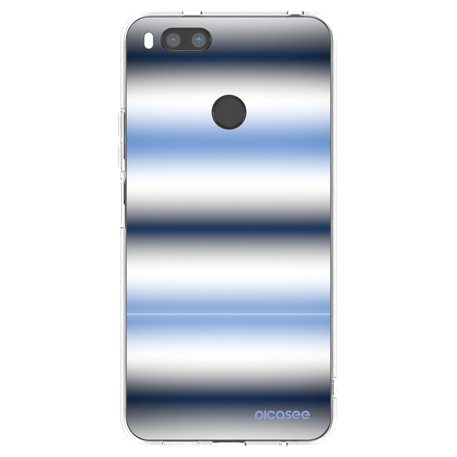 Picasee silikonový průhledný obal pro Xiaomi Redmi A1 - Static Lines