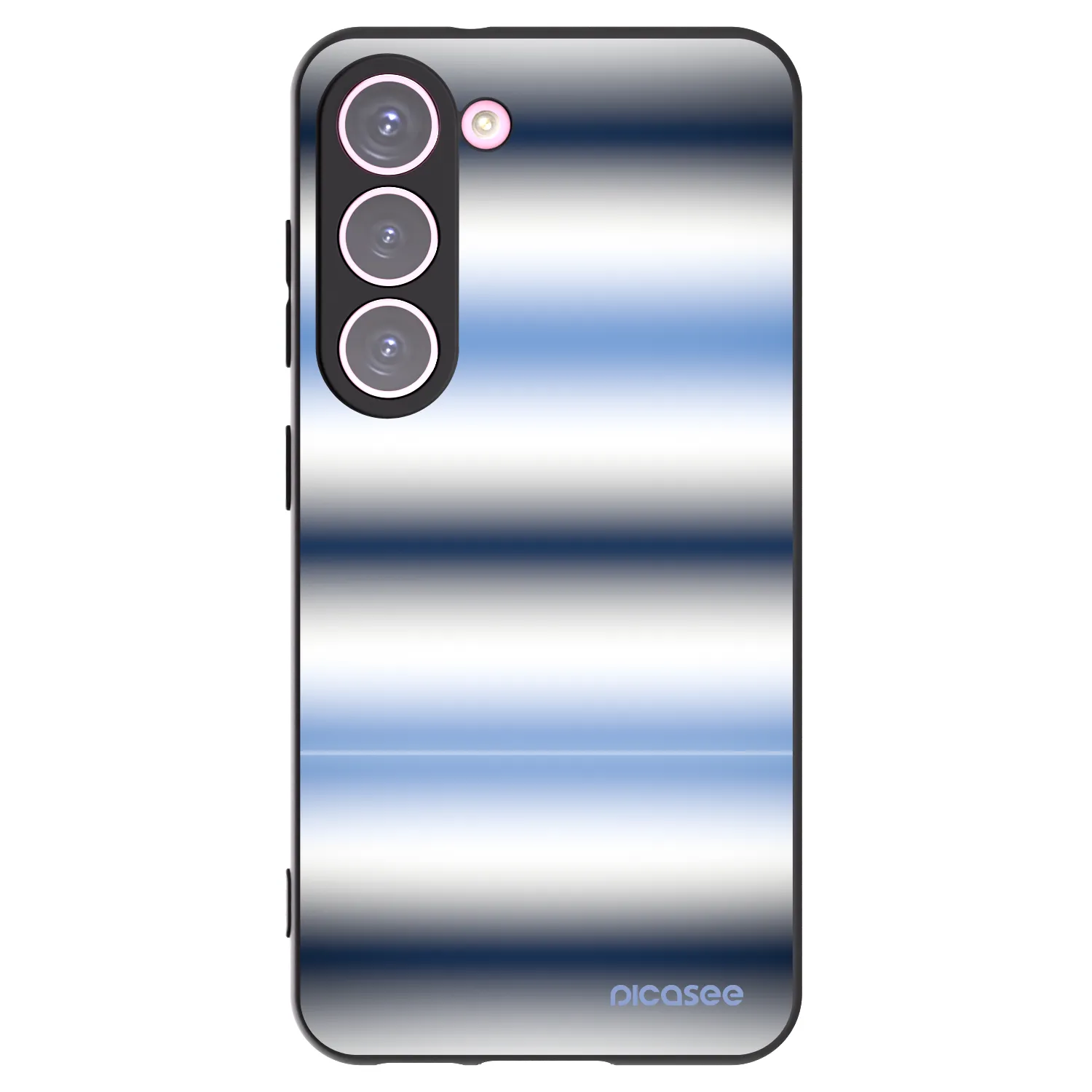 Picasee silikonový černý obal pro Samsung Galaxy S23 5G - Static Lines