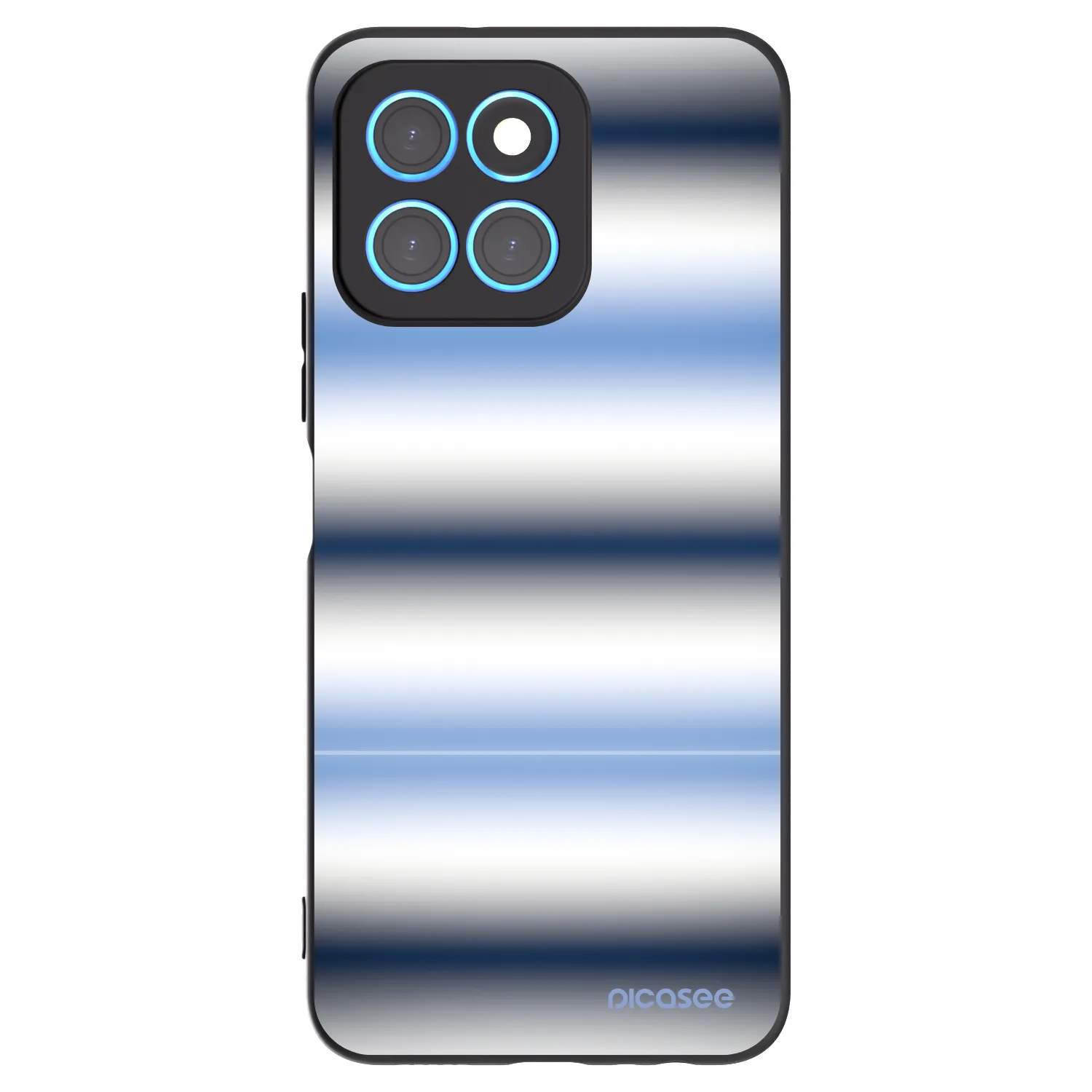 Picasee silikonový černý obal pro Honor X8 5G - Static Lines