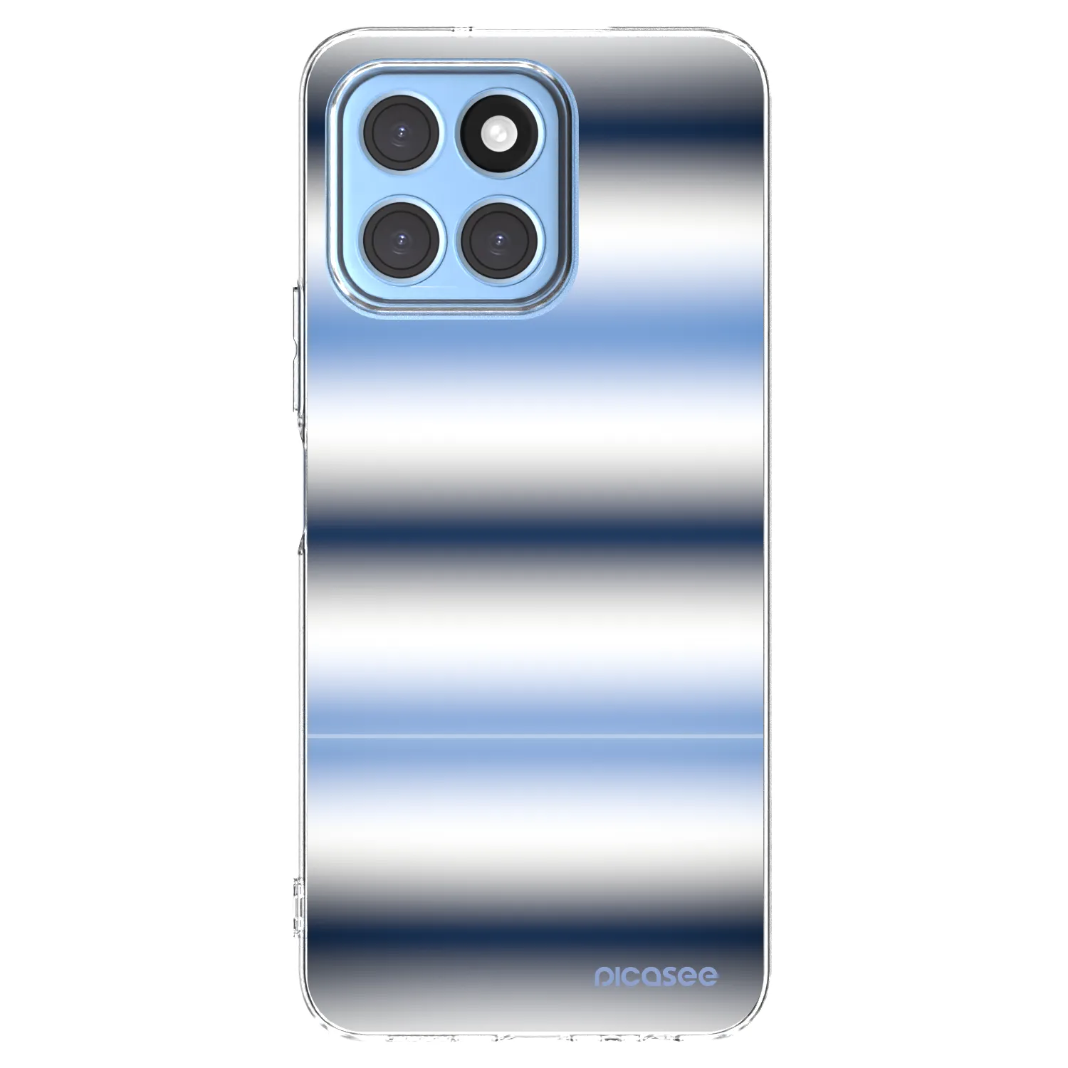 Picasee silikonový průhledný obal pro Honor X8 5G - Static Lines