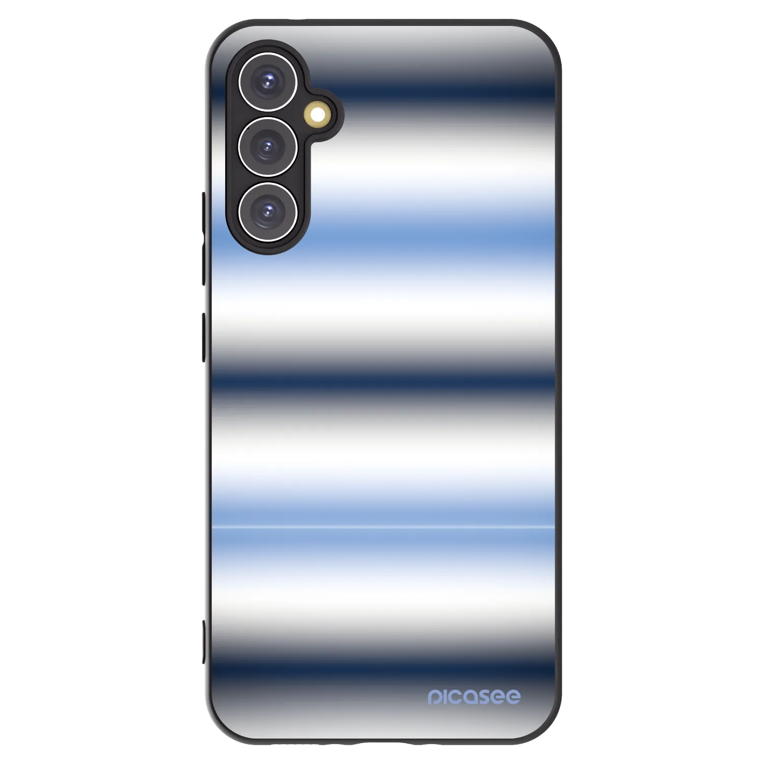 Picasee silikonový černý obal pro Samsung Galaxy A34 5G A346B - Static Lines