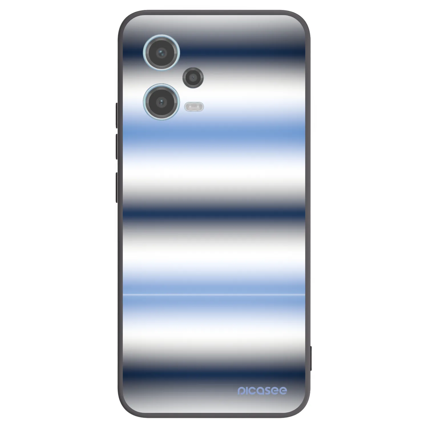 Picasee silikonový černý obal pro Xiaomi Redmi Note 12 5G - Static Lines