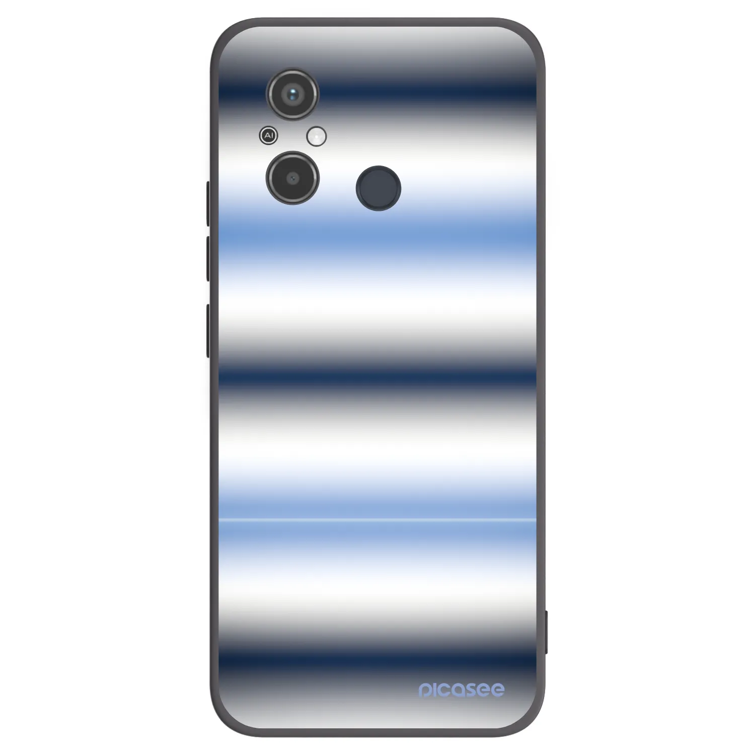 Picasee silikonový černý obal pro Xiaomi Redmi 12C - Static Lines