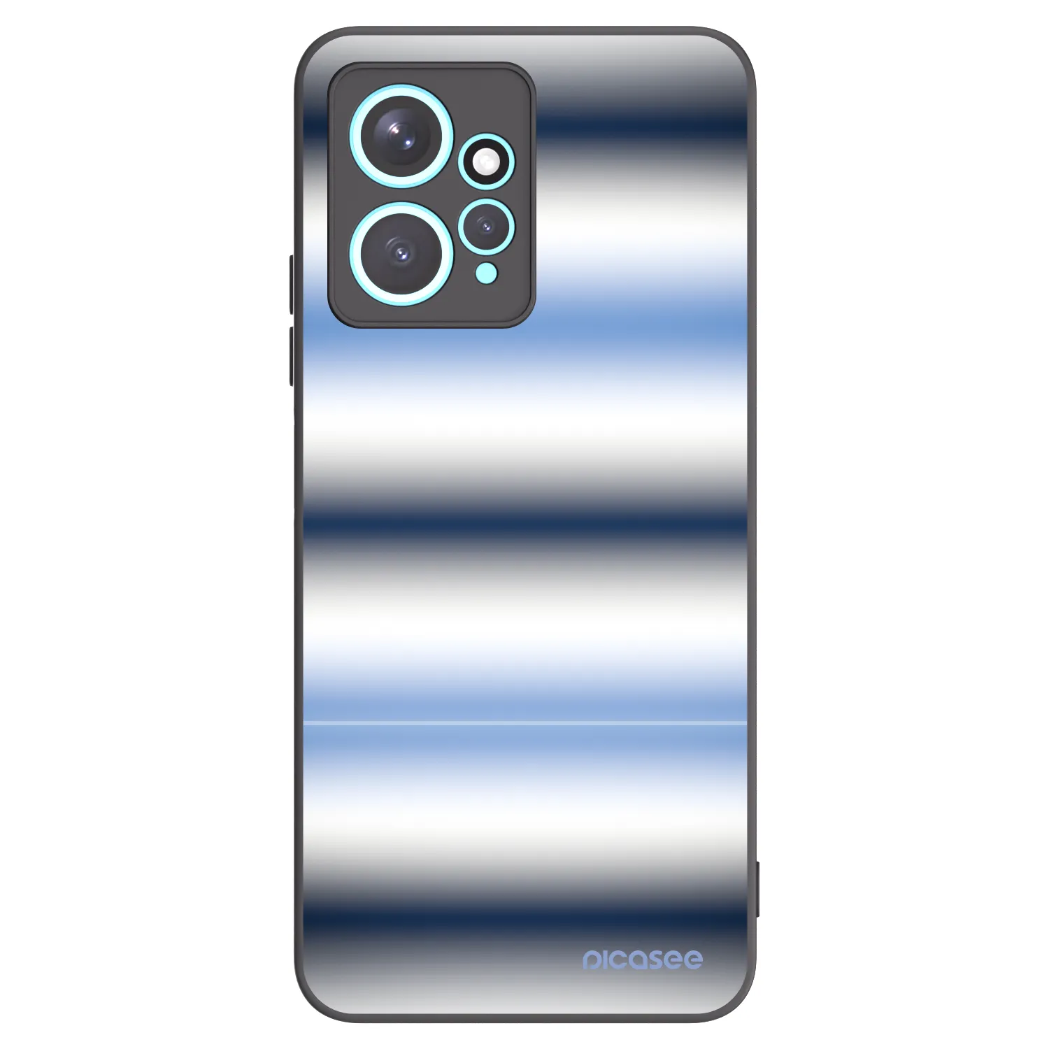 Picasee silikonový černý obal pro Xiaomi Redmi Note 12 4G - Static Lines
