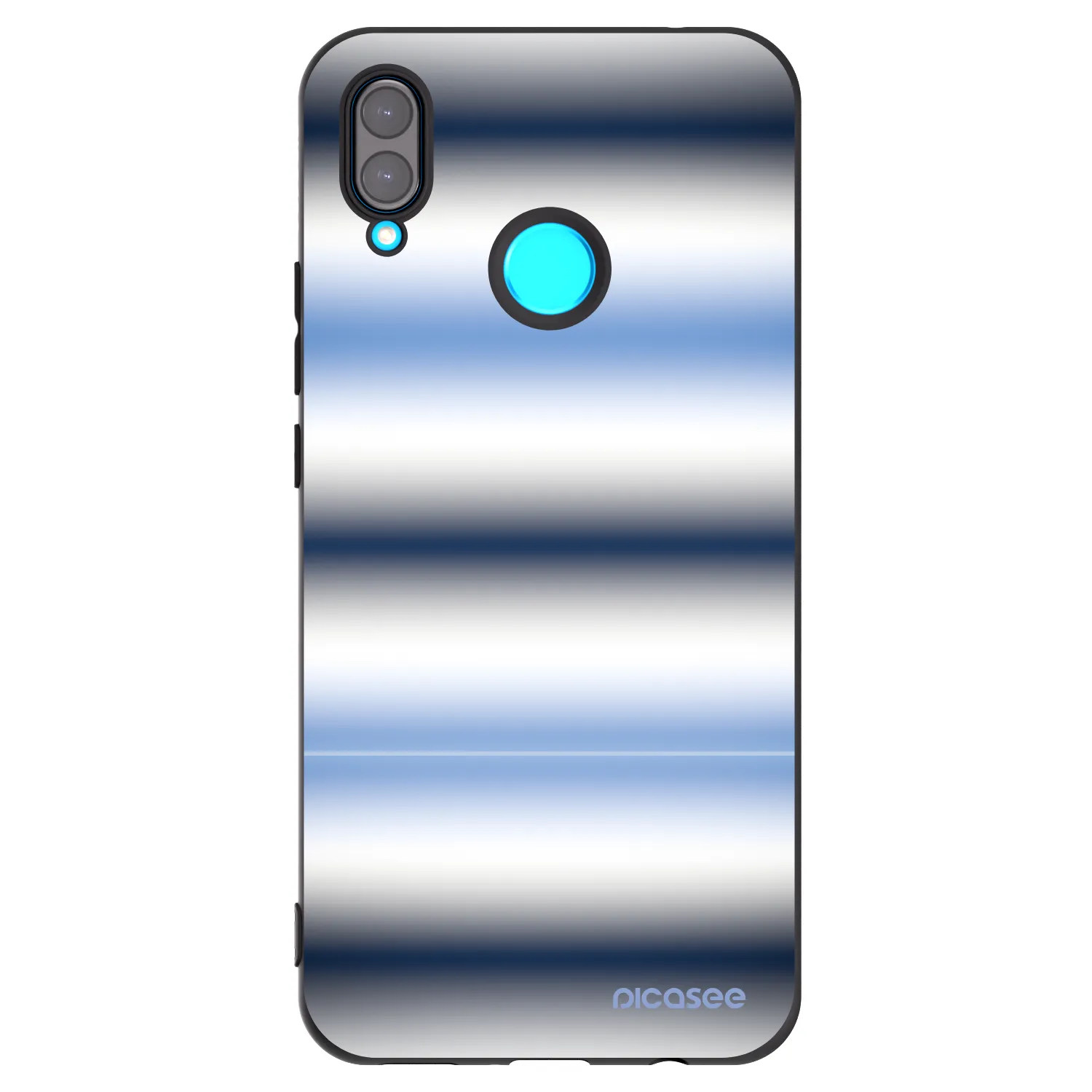 Picasee silikonový černý obal pro Huawei Nova 3i - Static Lines