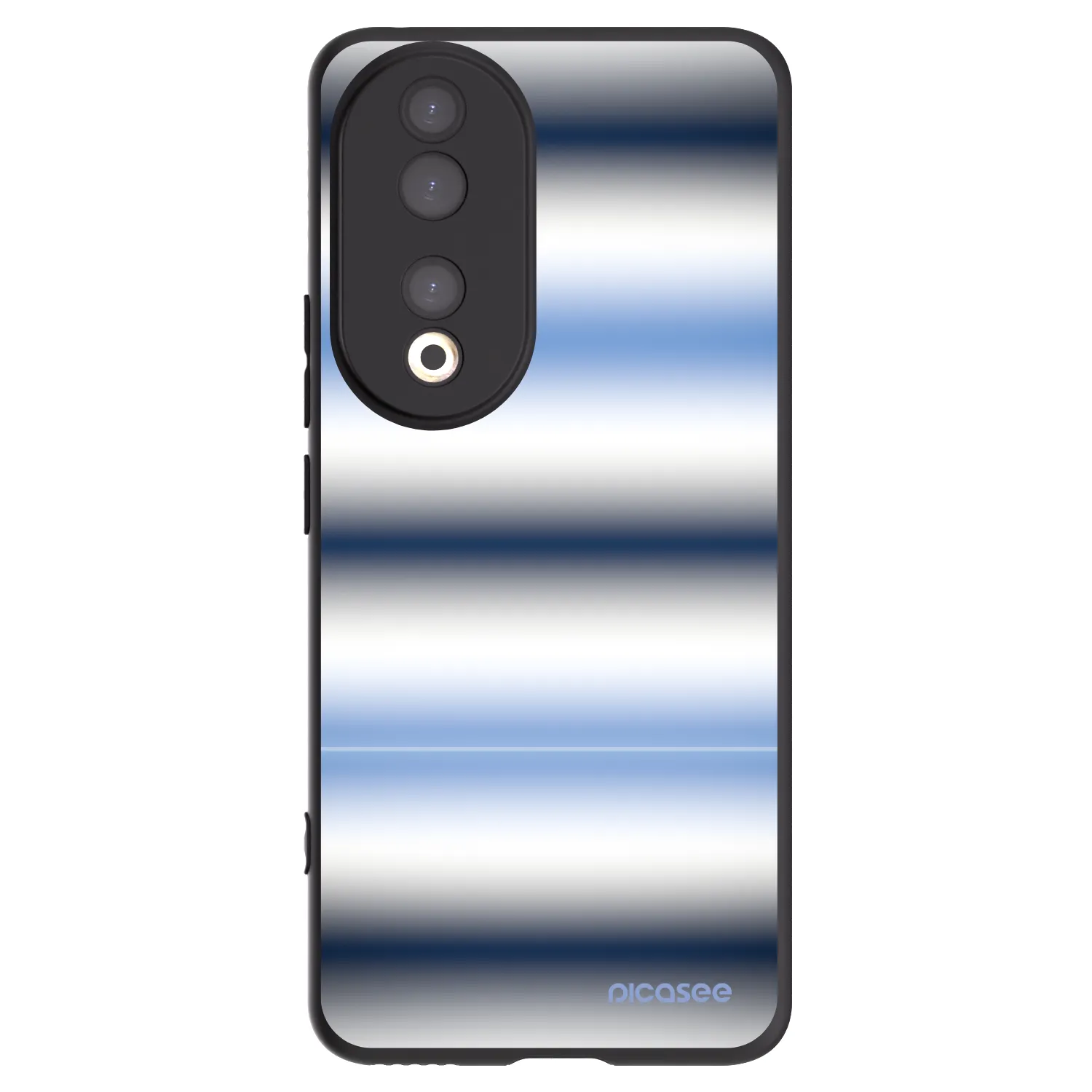 Picasee silikonový černý obal pro Honor 90 5G - Static Lines