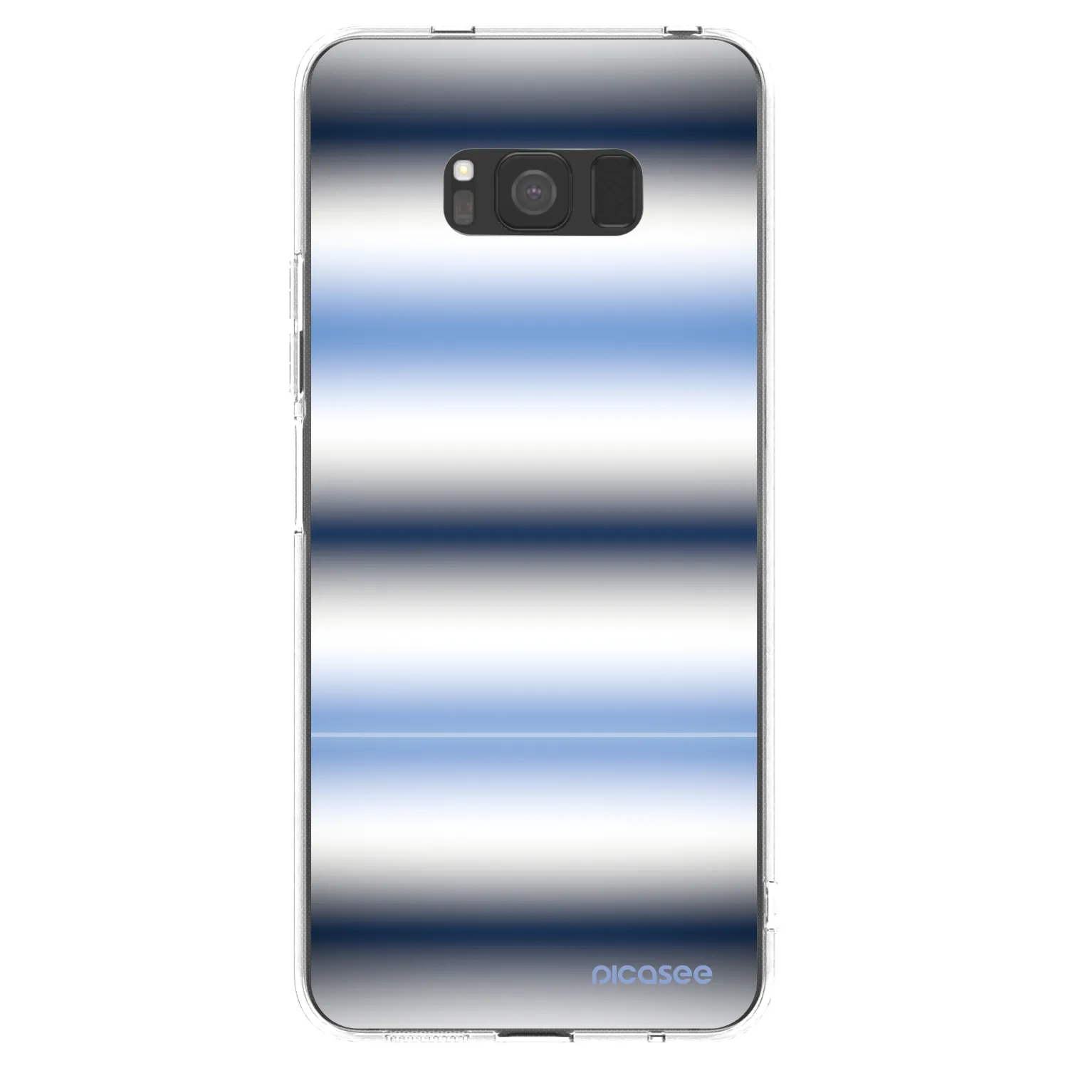 Picasee silikonový průhledný obal pro Samsung Galaxy S8 G950F - Static Lines