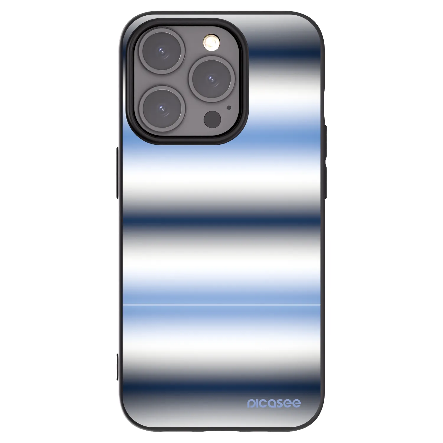 Picasee silikonový černý obal pro Apple iPhone 15 Pro - Static Lines