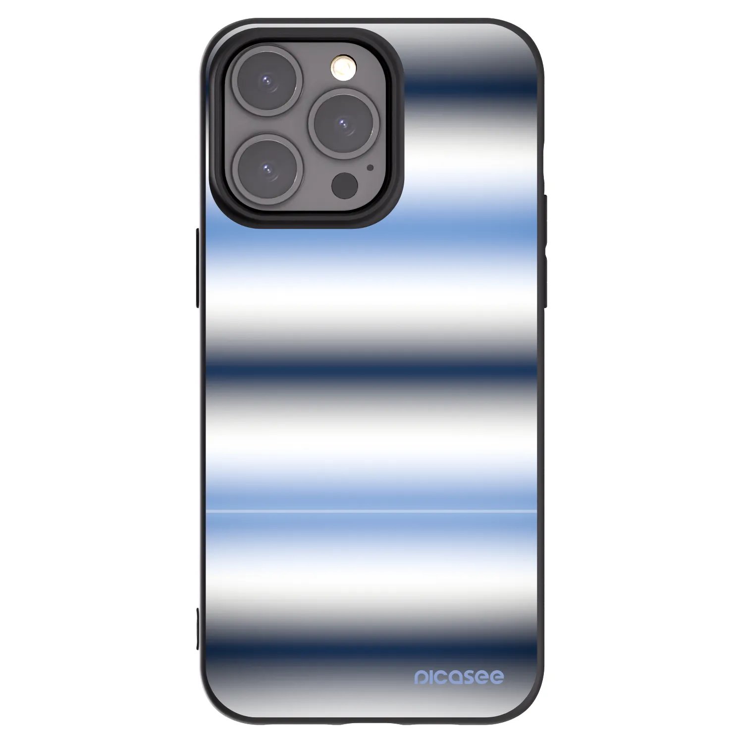 Picasee silikonový černý obal pro Apple iPhone 15 Pro Max - Static Lines