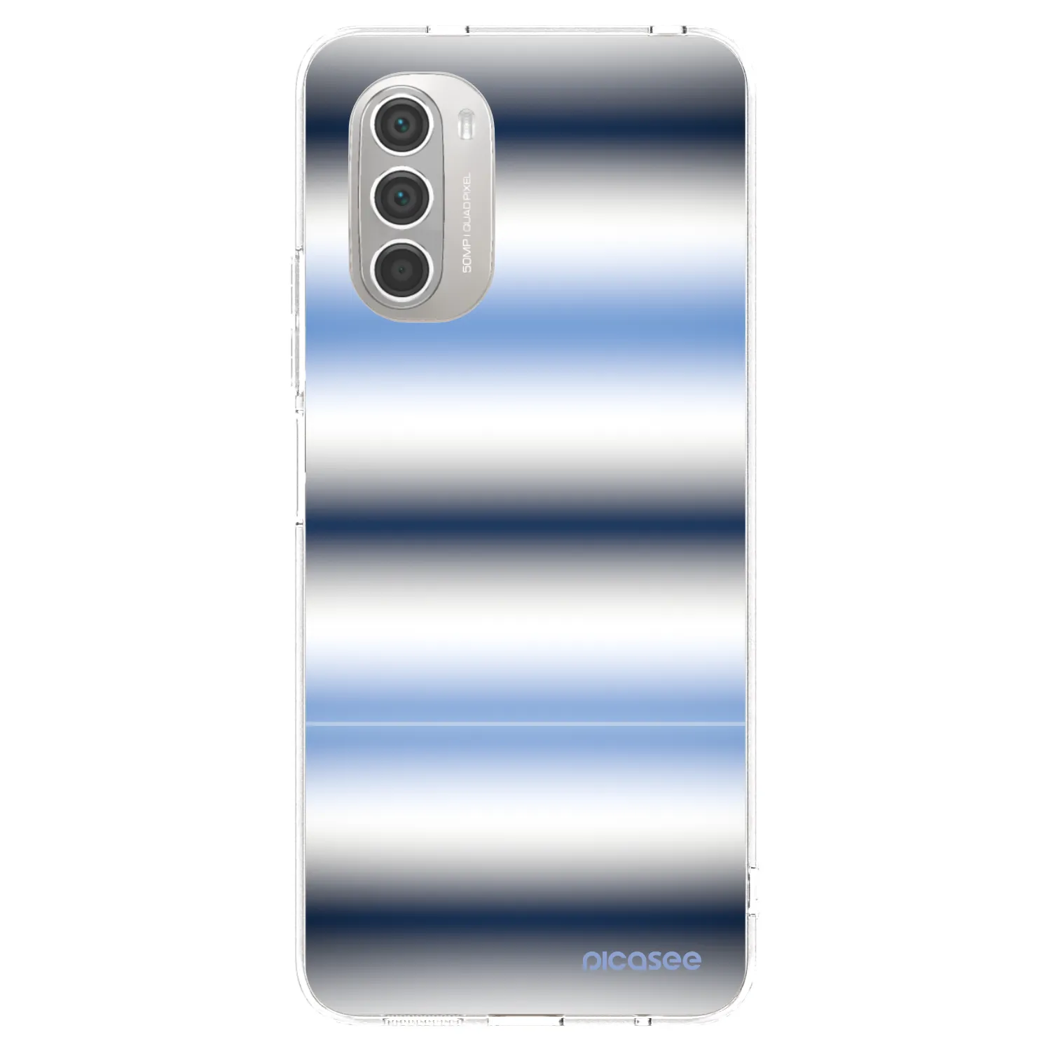Picasee silikonový průhledný obal pro Motorola Moto G51 - Static Lines