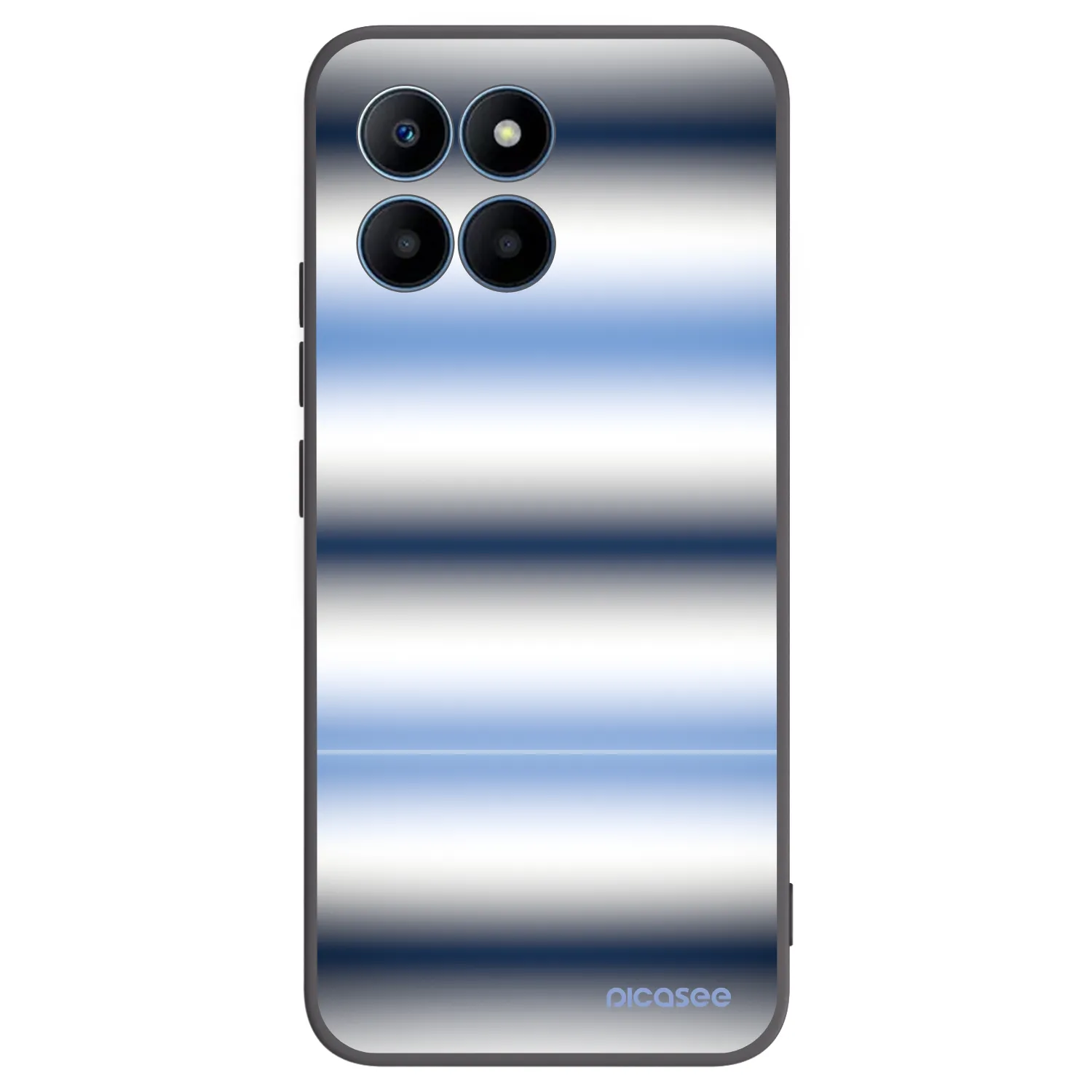 Picasee silikonový černý obal pro Honor 70 Lite - Static Lines