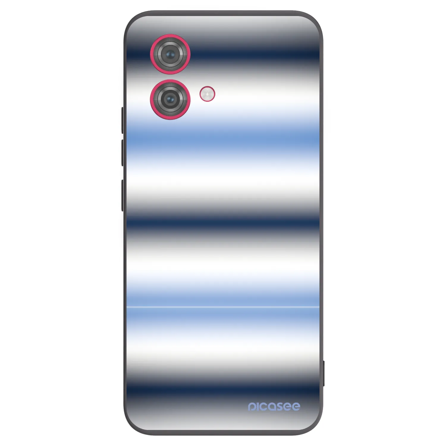 Picasee silikonový černý obal pro Motorola Moto G84 5G - Static Lines
