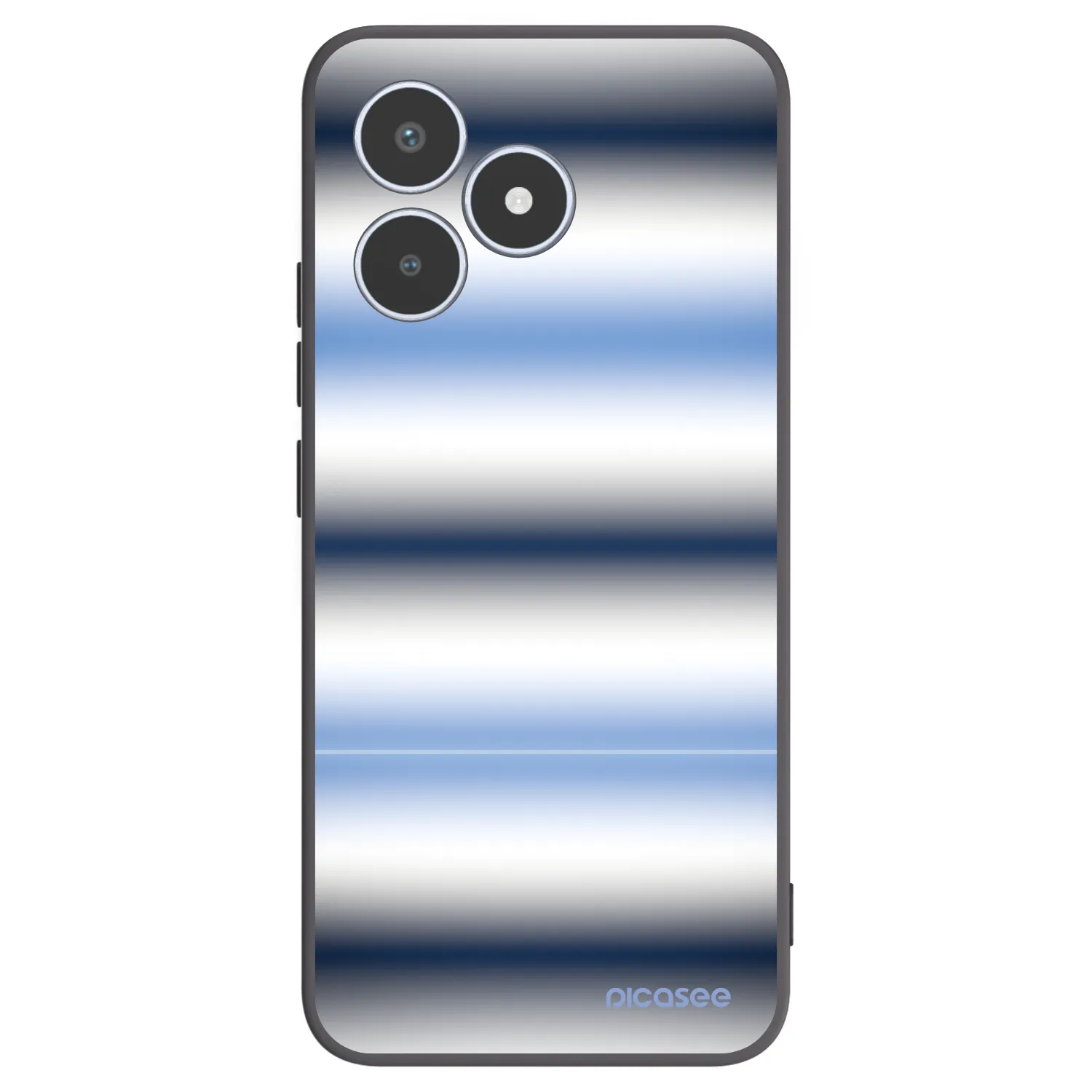 Picasee silikonový černý obal pro Realme C53 - Static Lines