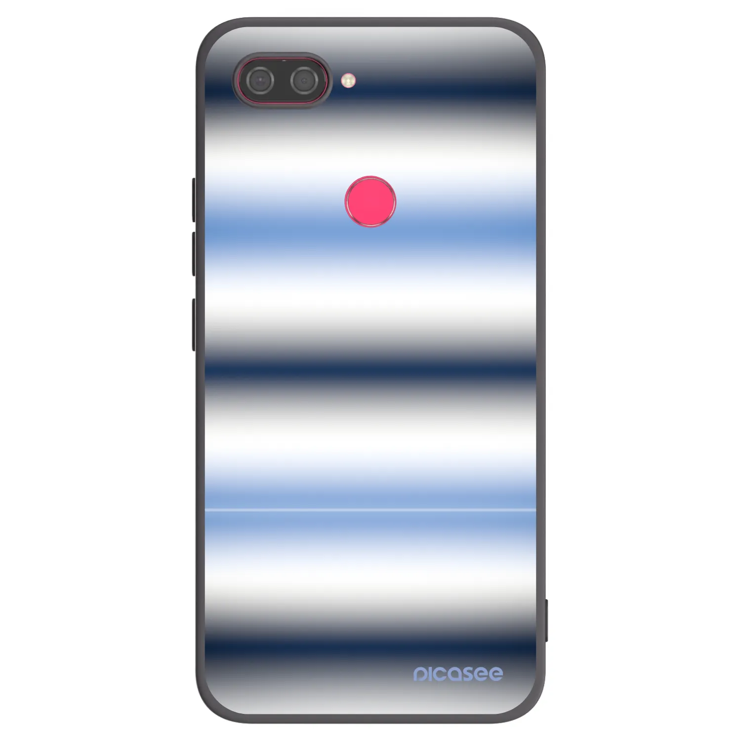 Picasee silikonový černý obal pro Xiaomi Mi 8 Lite - Static Lines