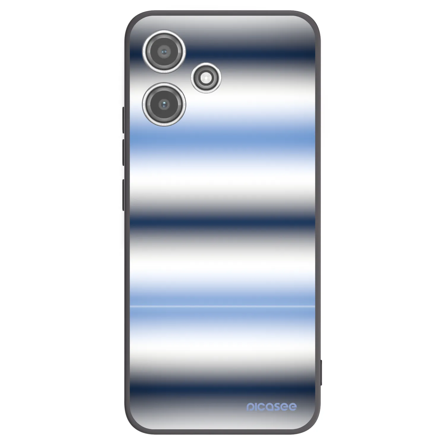 Picasee silikonový černý obal pro Xiaomi Redmi 12 5G - Static Lines