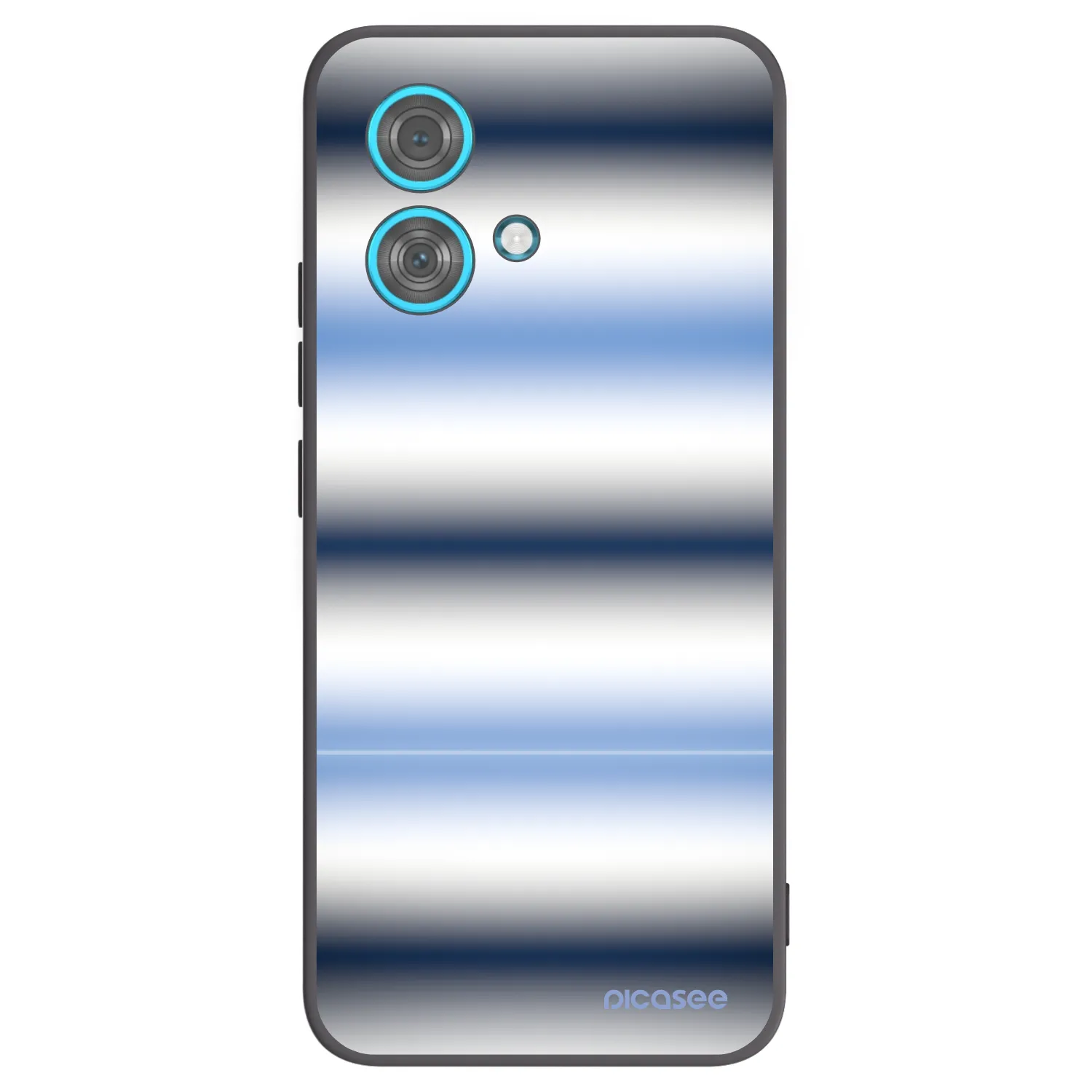 Picasee silikonový černý obal pro Motorola Edge 40 Neo - Static Lines