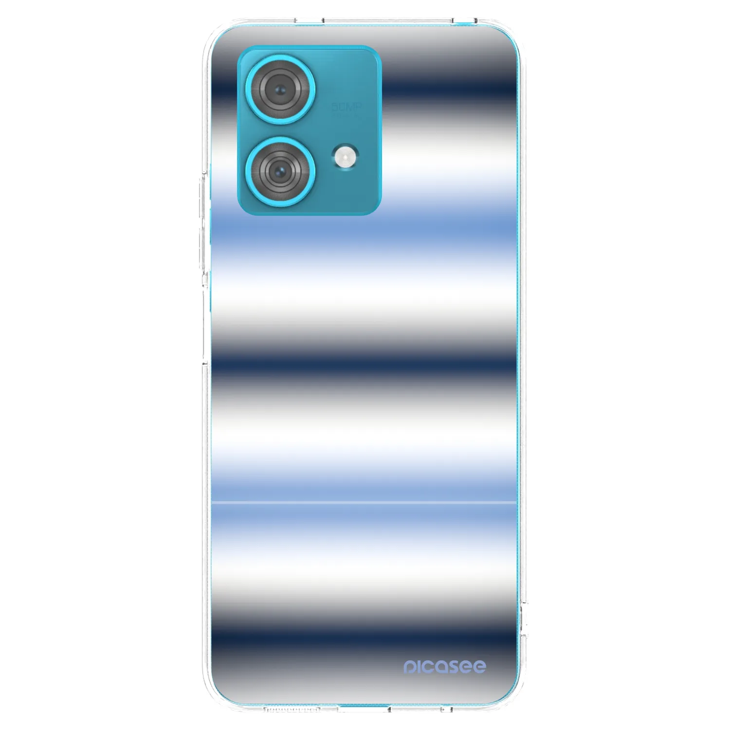 Picasee silikonový průhledný obal pro Motorola Edge 40 Neo - Static Lines