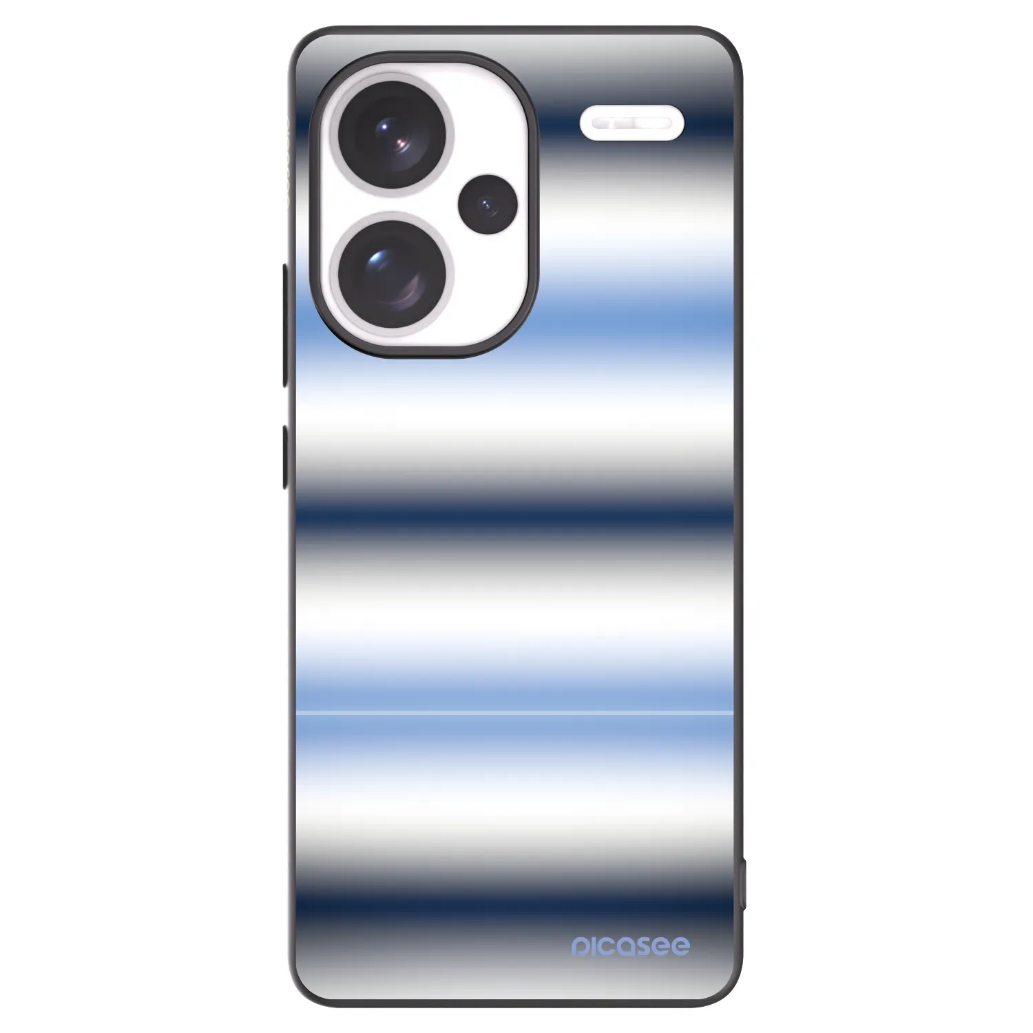 Picasee silikonový černý obal pro Xiaomi Redmi Note 13 Pro+ 5G - Static Lines