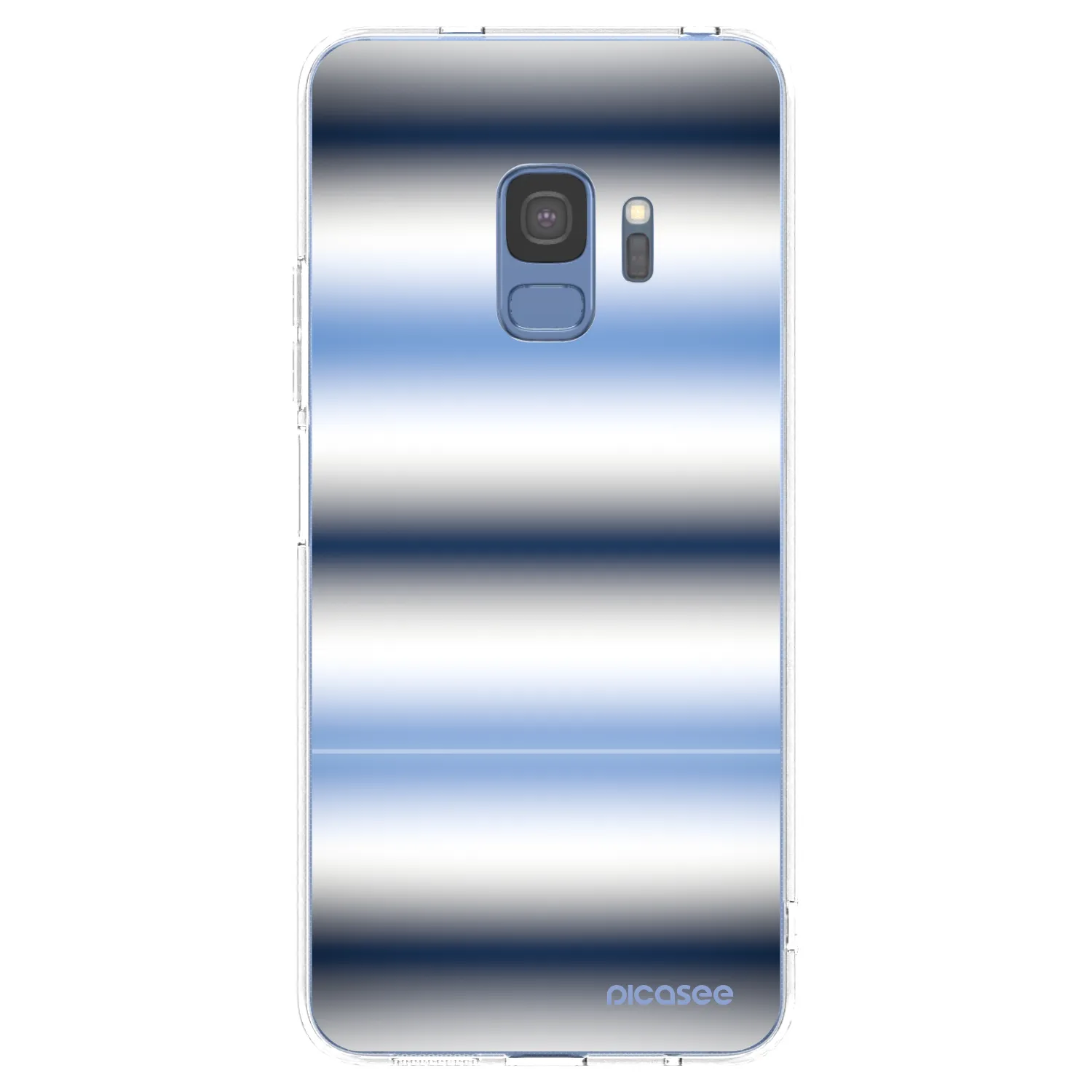 Picasee silikonový průhledný obal pro Samsung Galaxy S9 G960F - Static Lines