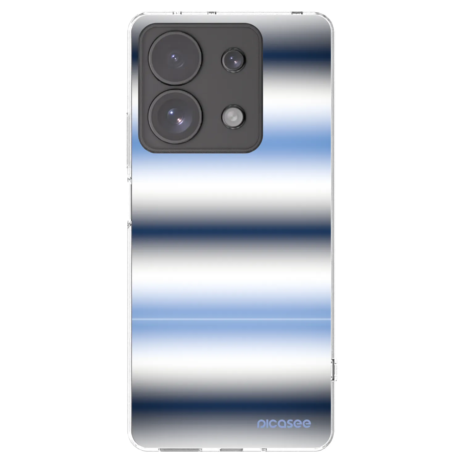 Picasee silikonový průhledný obal pro Xiaomi Redmi Note 13 Pro 4G - Static Lines