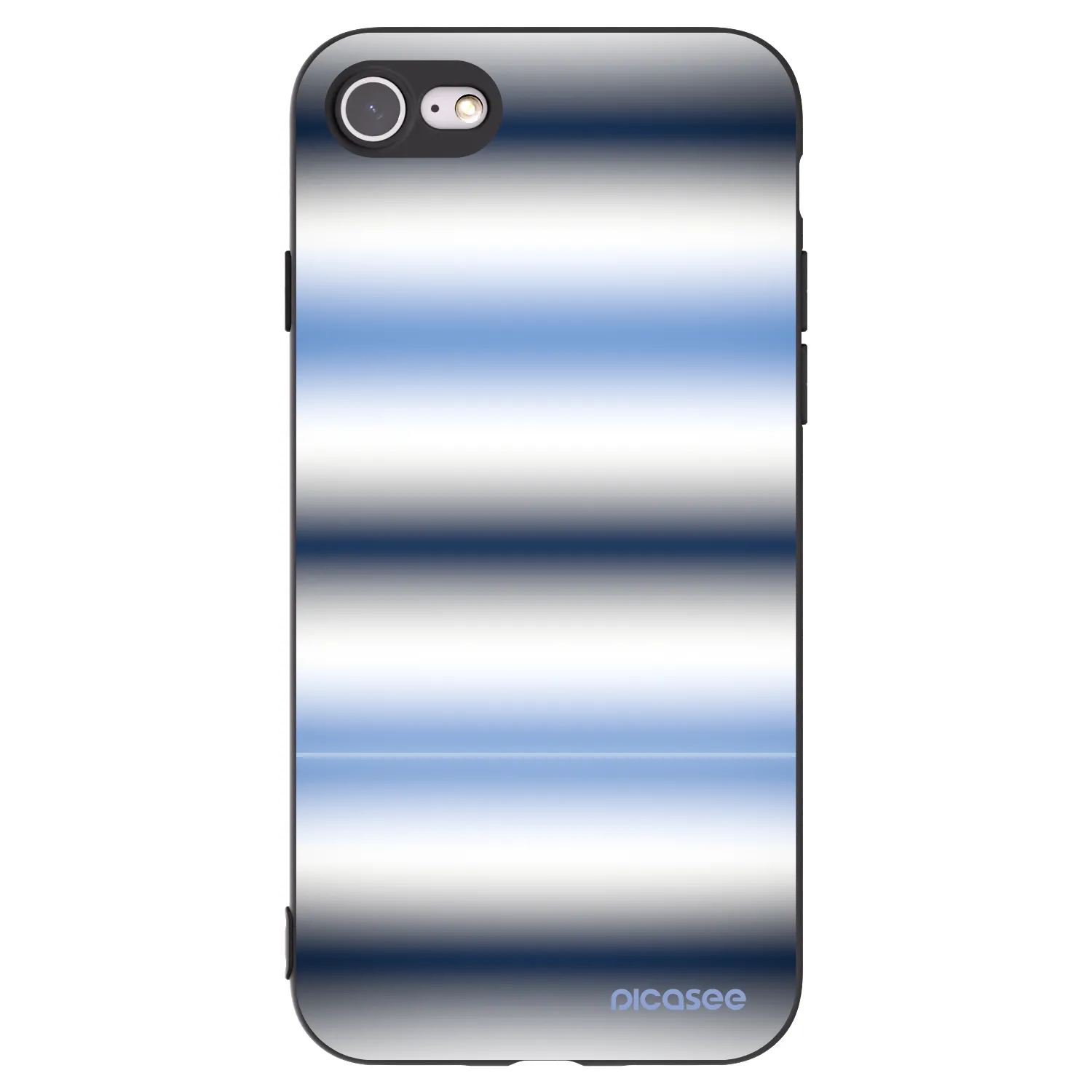 Picasee silikonový černý obal pro Apple iPhone 8 - Static Lines