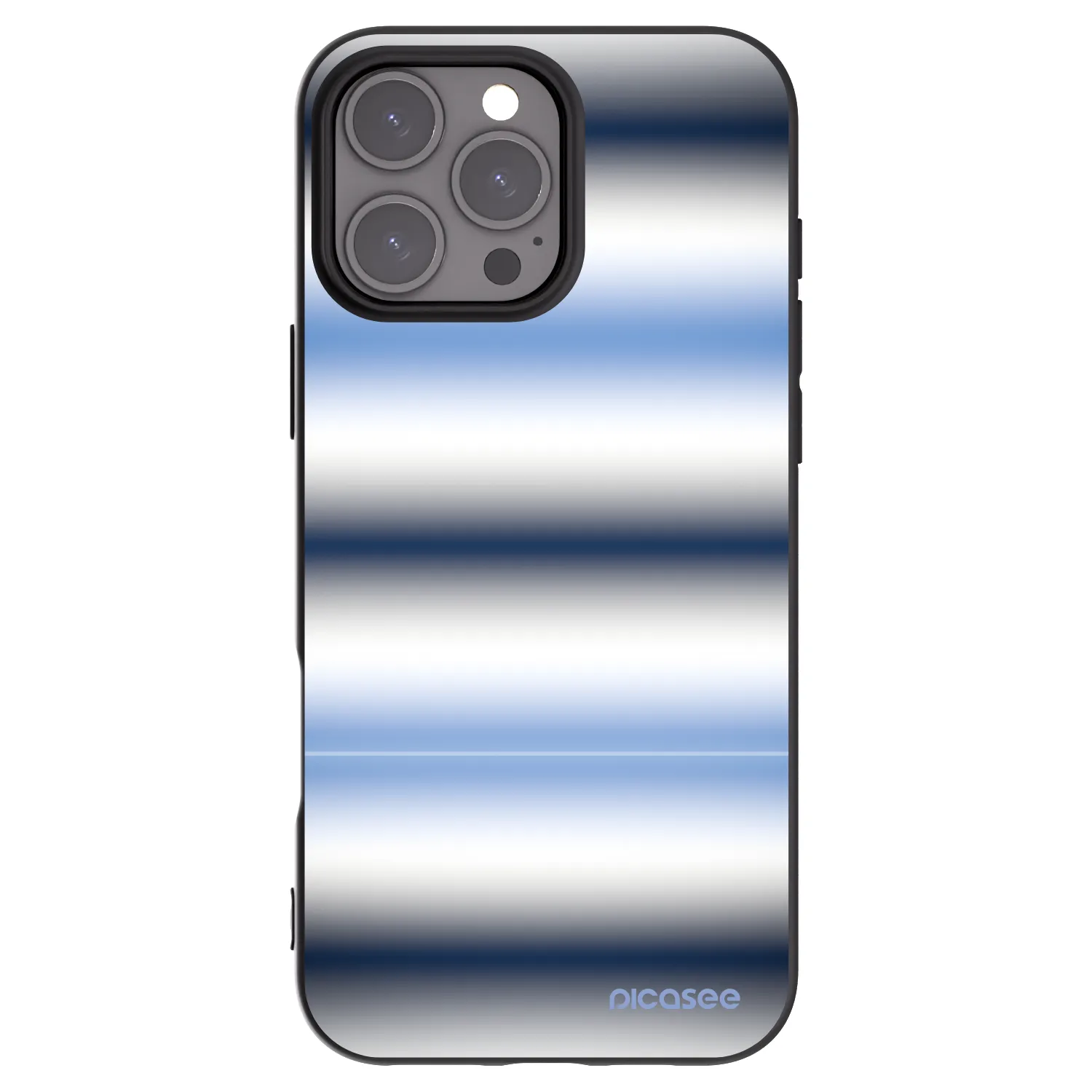 Picasee silikonový černý obal pro Apple iPhone 16 Pro Max - Static Lines