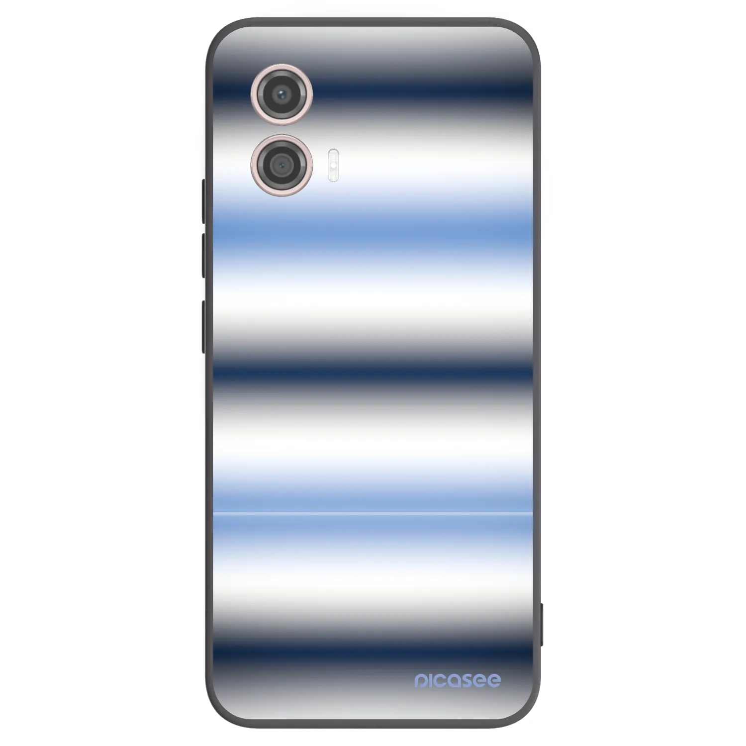 Picasee silikonový černý obal pro Motorola Moto G53 5G - Static Lines