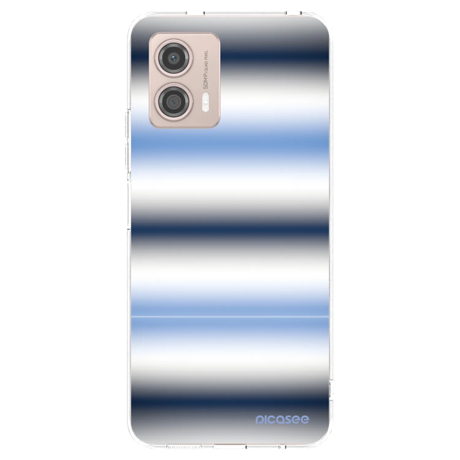 Picasee silikonový průhledný obal pro Motorola Moto G53 5G - Static Lines