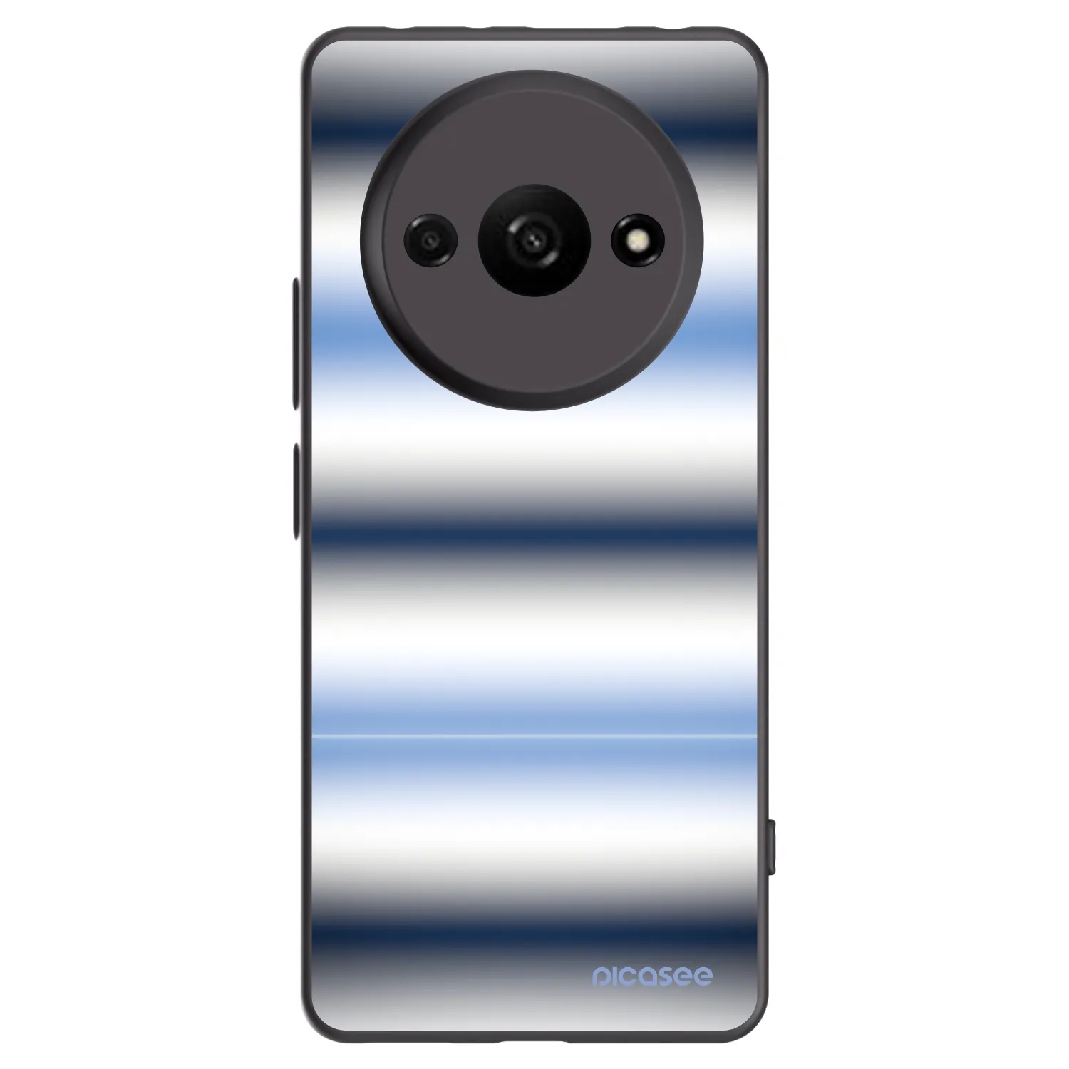 Picasee silikonový černý obal pro Xiaomi Redmi A3 - Static Lines