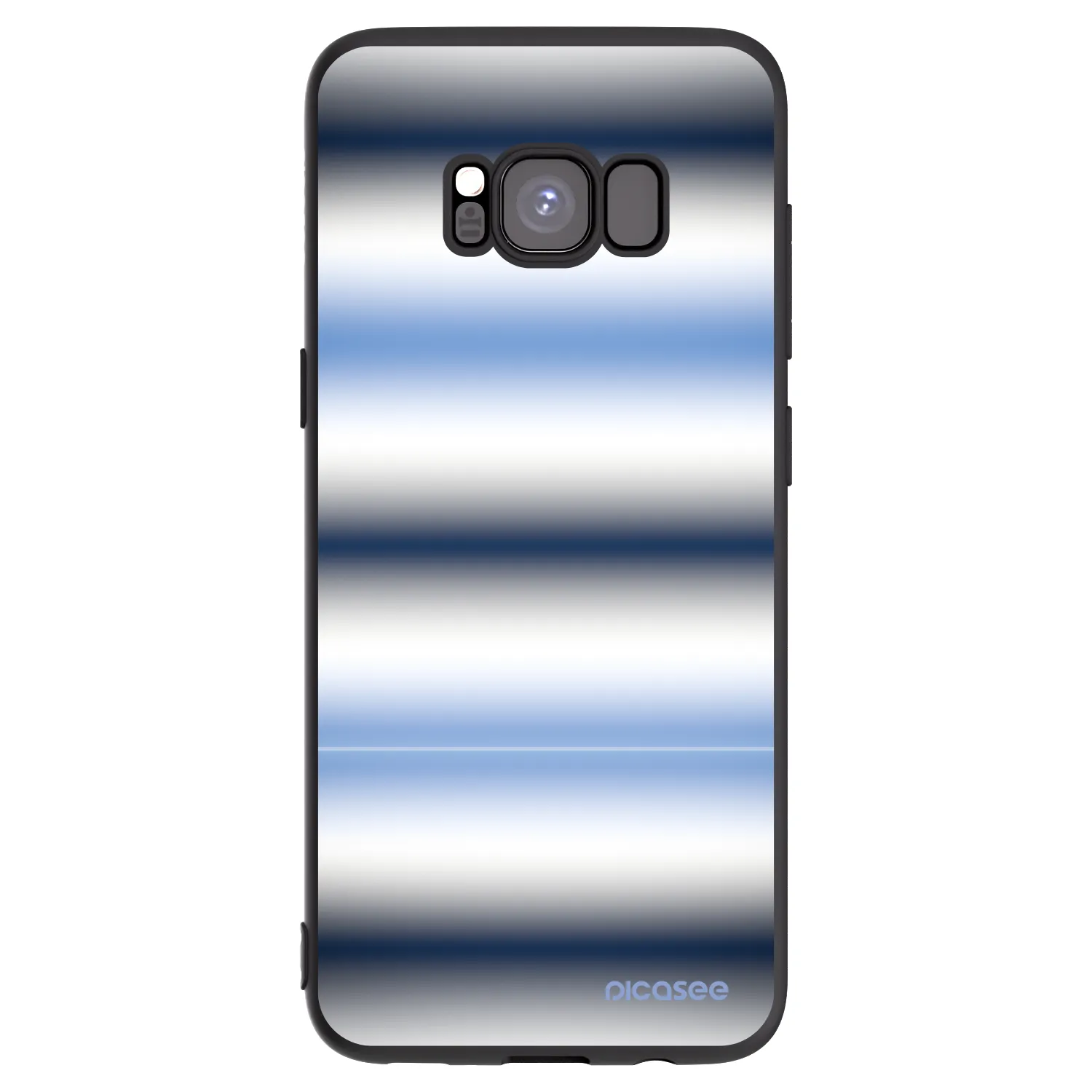 Picasee silikonový černý obal pro Samsung Galaxy S8 G950F - Static Lines