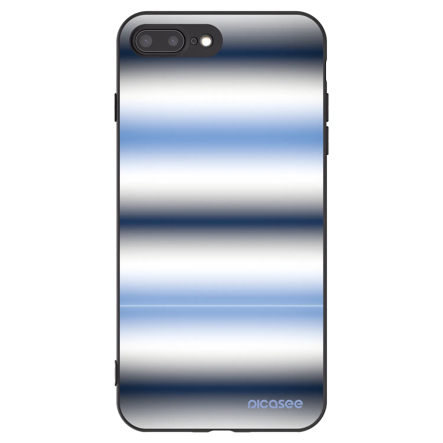 Picasee silikonový černý obal pro Apple iPhone 8 Plus - Static Lines
