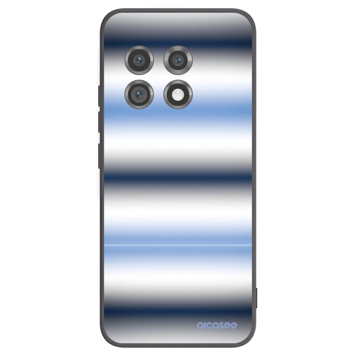 Picasee silikonový černý obal pro OnePlus 11 5G - Static Lines