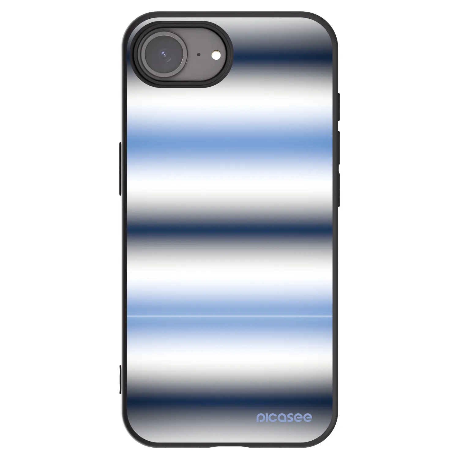 Picasee silikonový černý obal pro Apple iPhone 16e - Static Lines