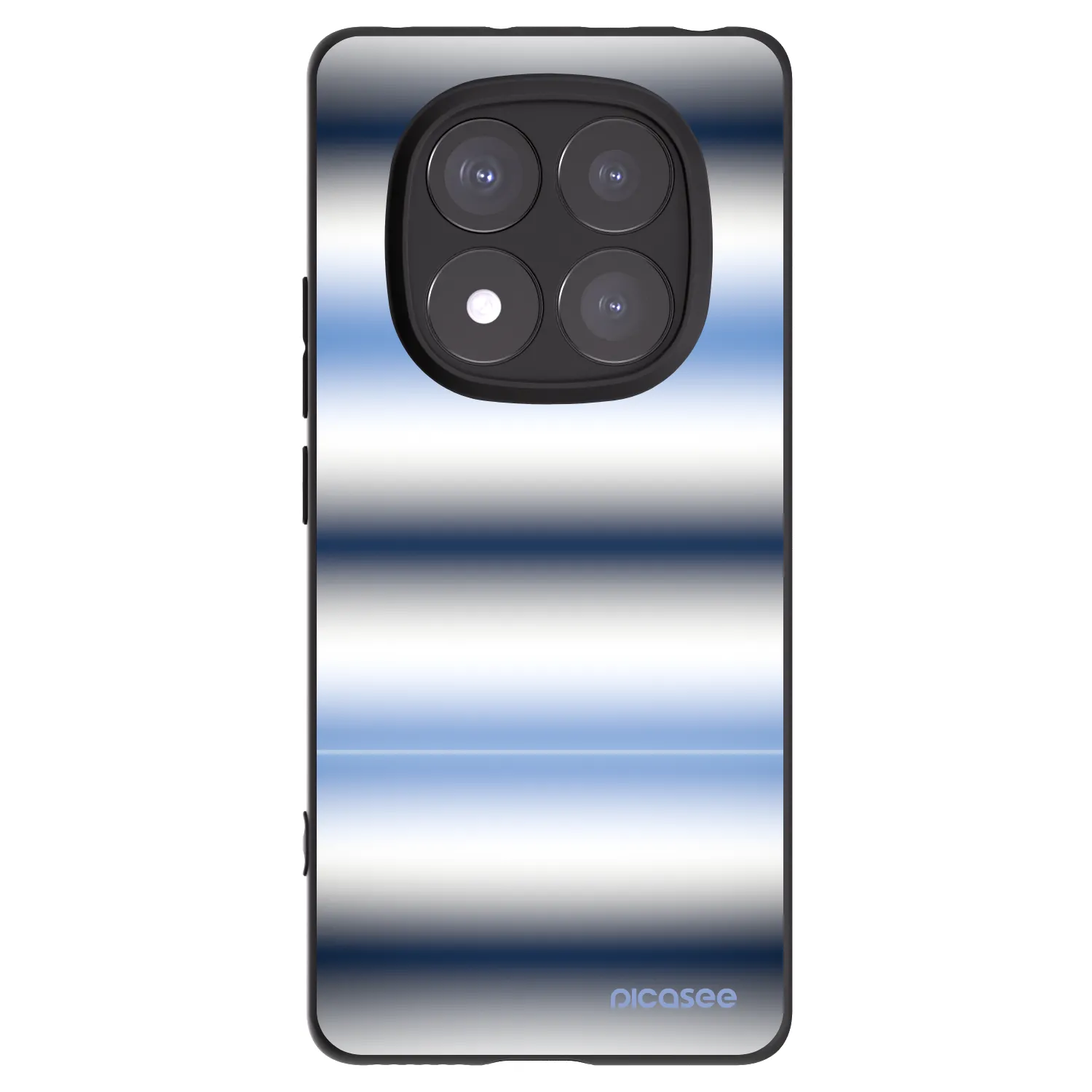 Picasee silikonový černý obal pro Xiaomi Redmi Note 14 Pro 5G - Static Lines