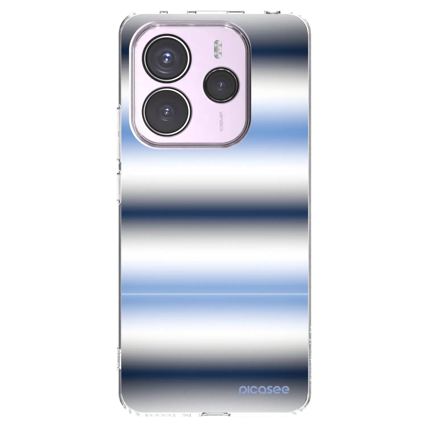 Picasee silikonový průhledný obal pro Xiaomi Redmi Note 14 5G - Static Lines