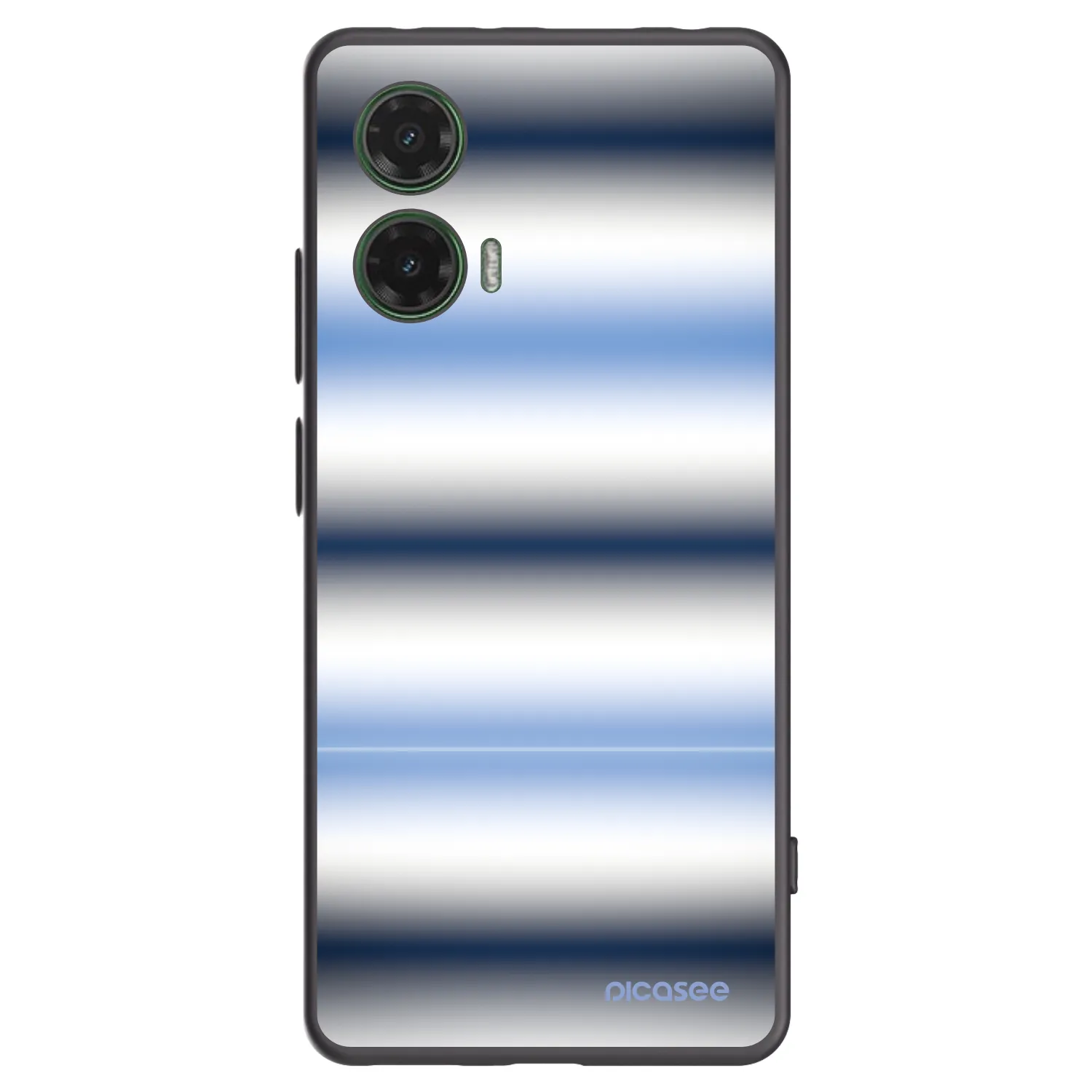Picasee silikonový černý obal pro Motorola Moto G35 5G - Static Lines