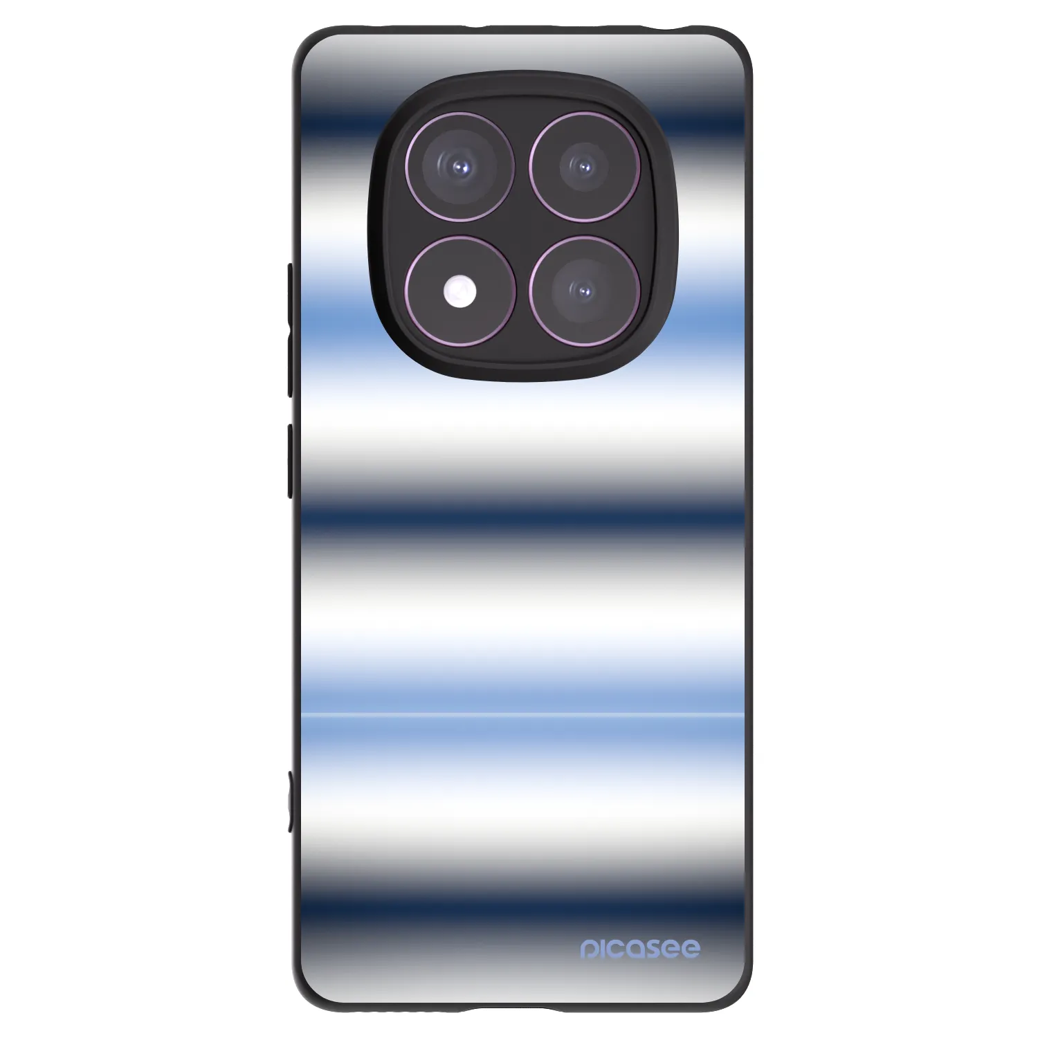 Picasee silikonový černý obal pro Xiaomi Redmi Note 14 Pro 4G - Static Lines