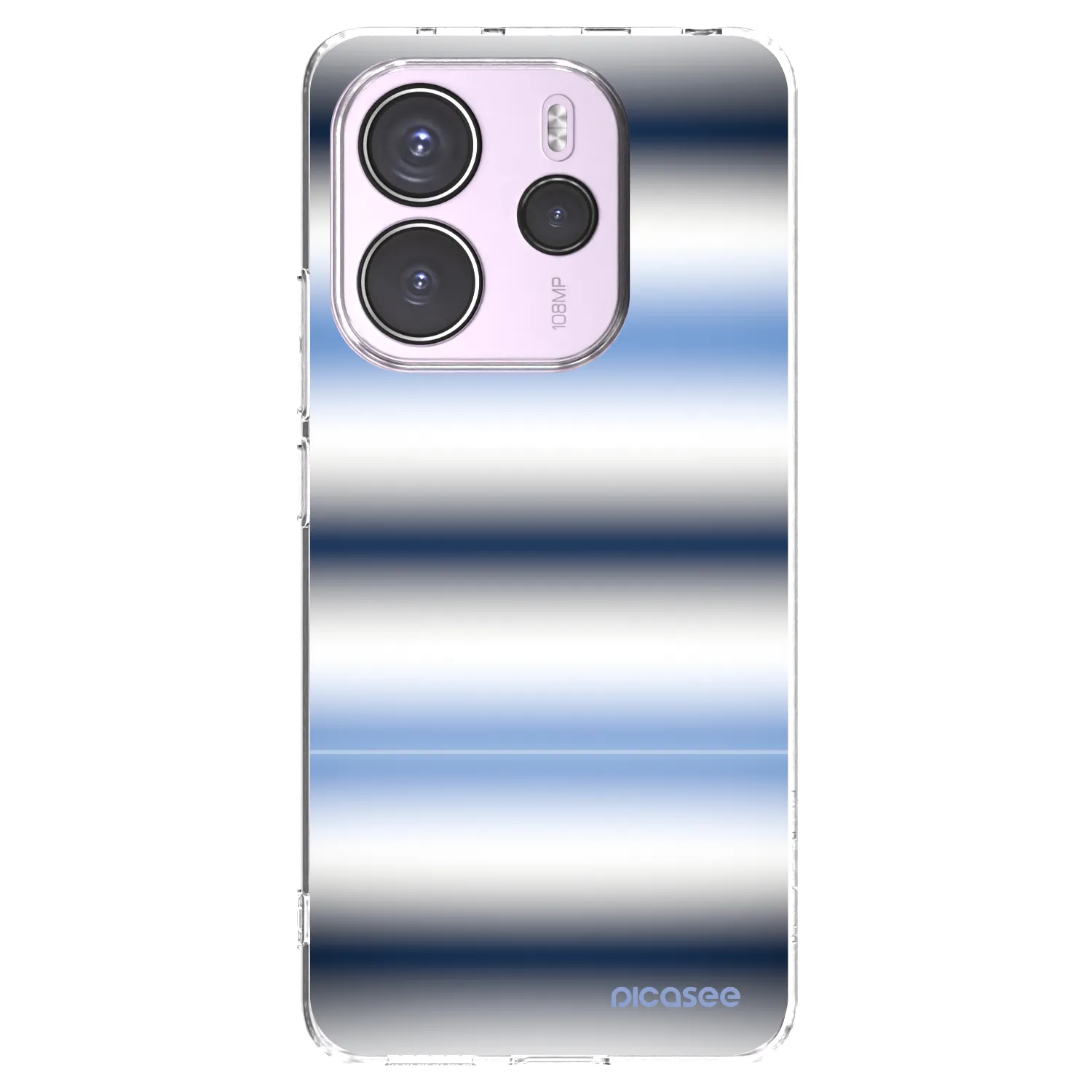 Picasee silikonový průhledný obal pro Xiaomi Redmi Note 14 4G - Static Lines