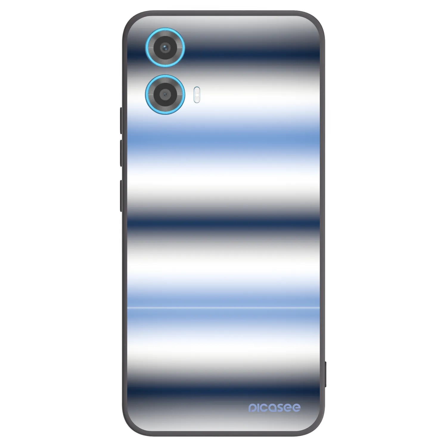 Picasee silikonový černý obal pro Motorola Moto G34 5G - Static Lines
