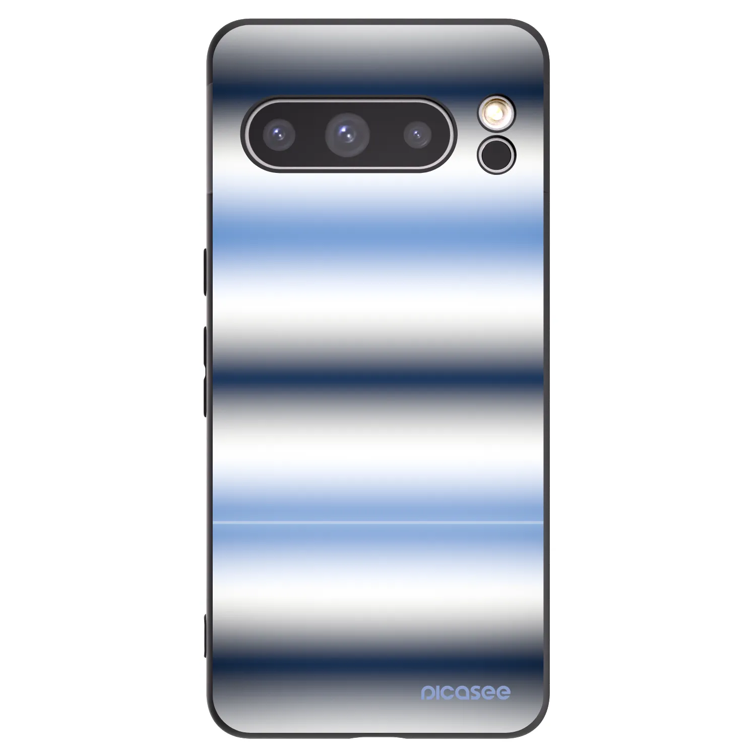 Picasee silikonový černý obal pro Google Pixel 8 Pro - Static Lines