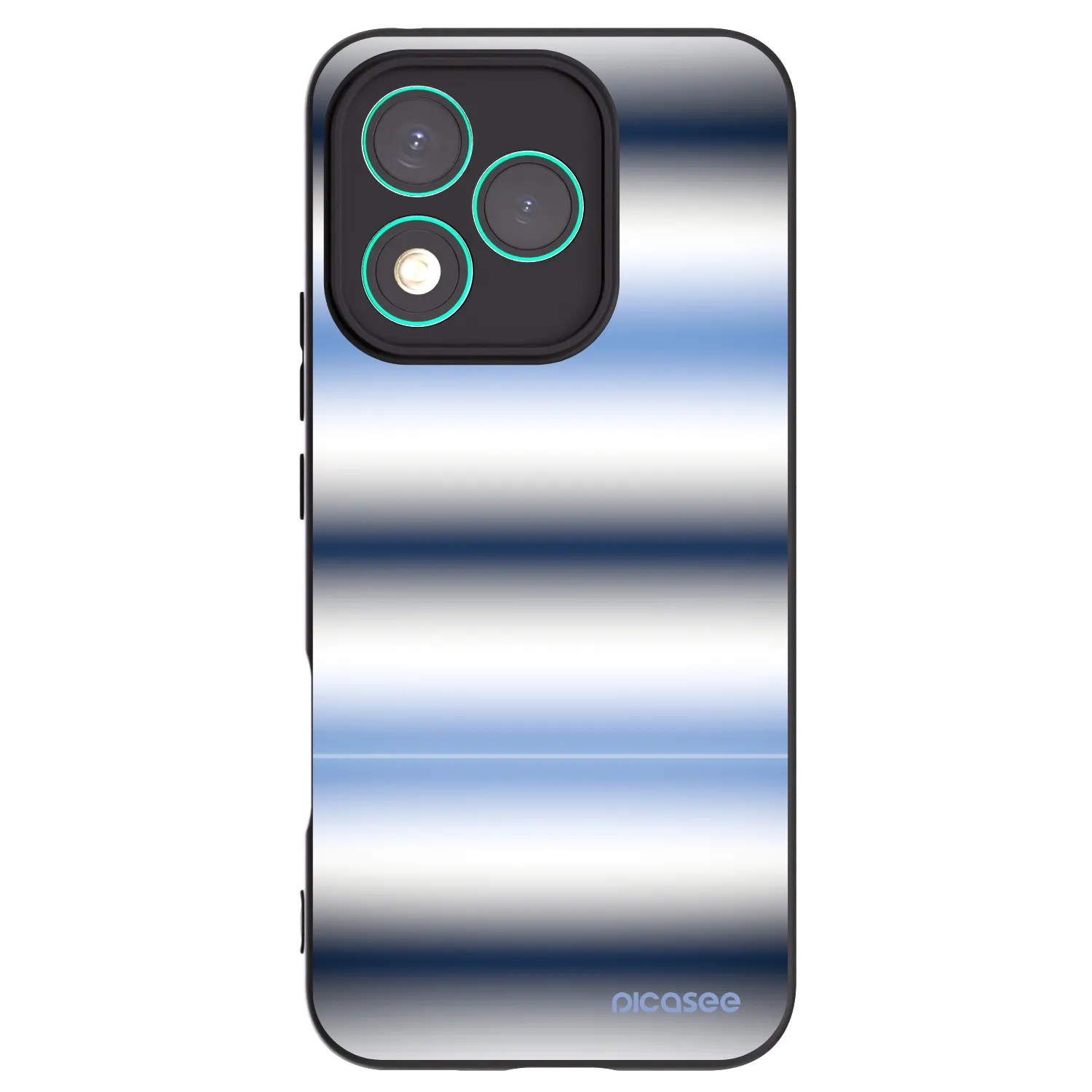 Picasee silikonový černý obal pro Honor 400 Lite 5G - Static Lines