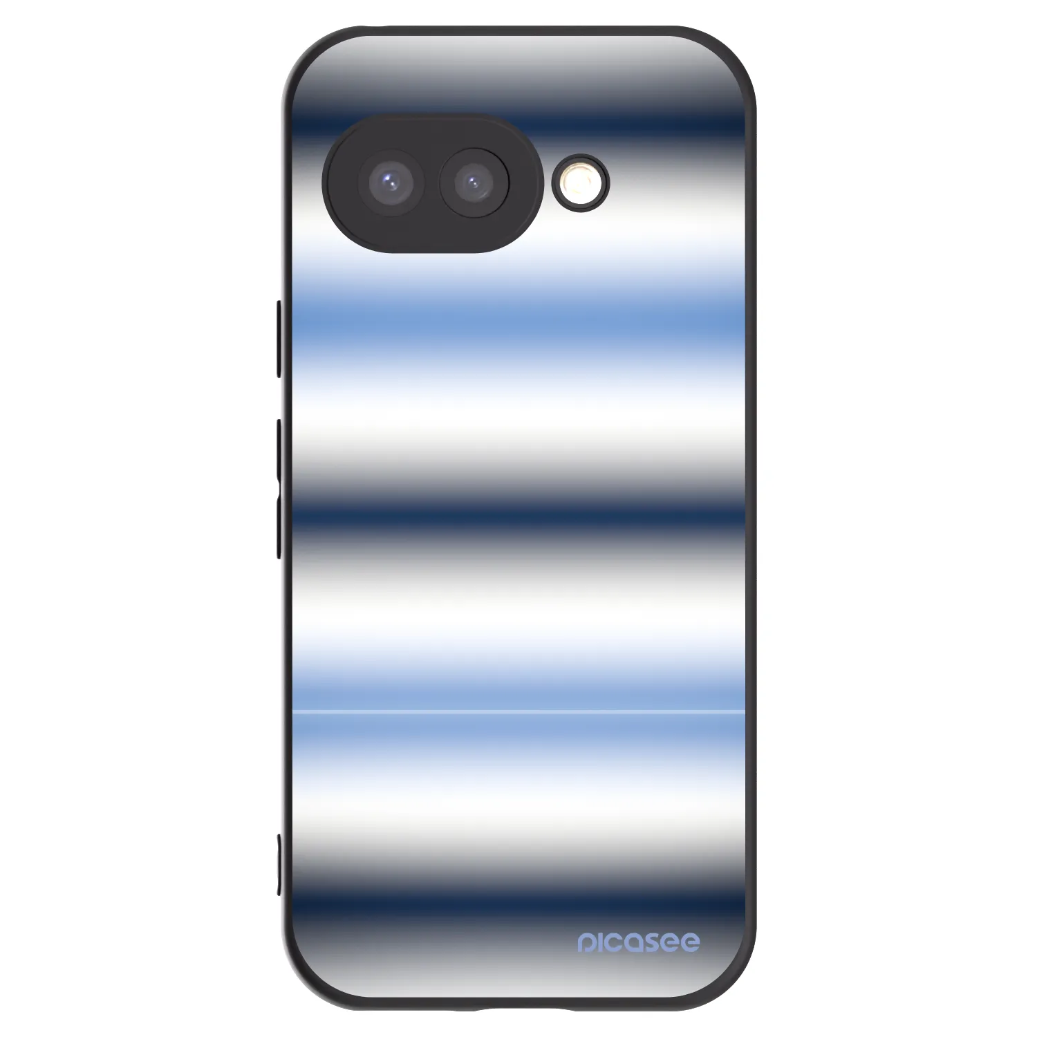 Picasee silikonový černý obal pro Google Pixel 9a - Static Lines