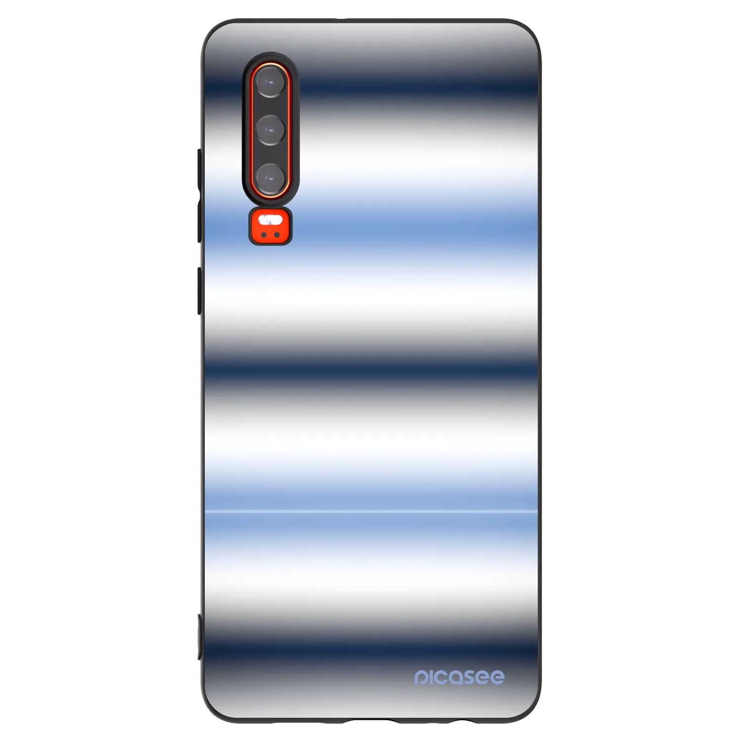 Picasee silikonový černý obal pro Huawei P30 - Static Lines