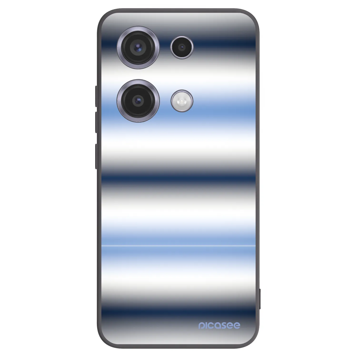 Picasee silikonový černý obal pro Xiaomi Redmi Note 14S - Static Lines